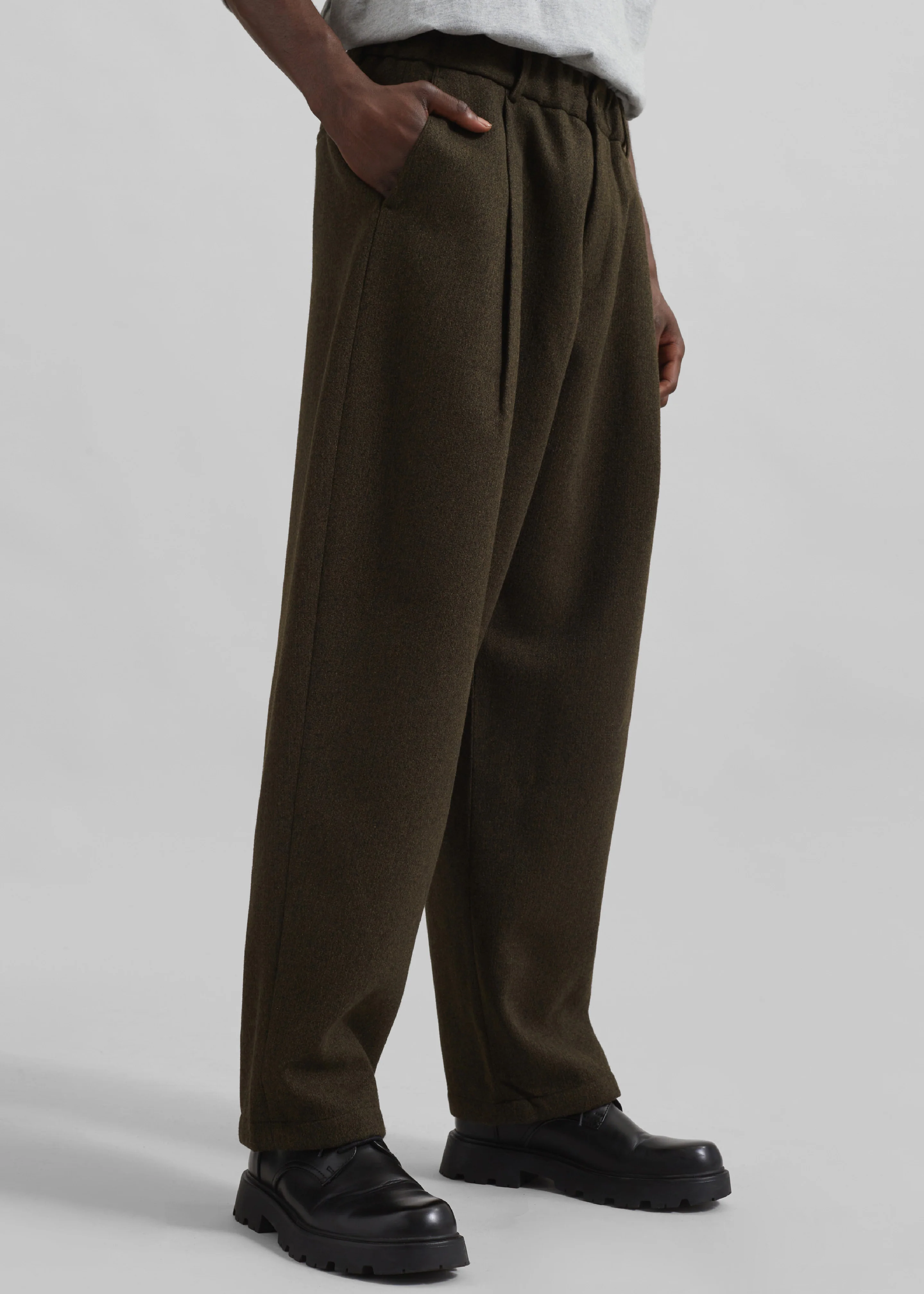 Felix Trousers - Dark Olive - Image 2
