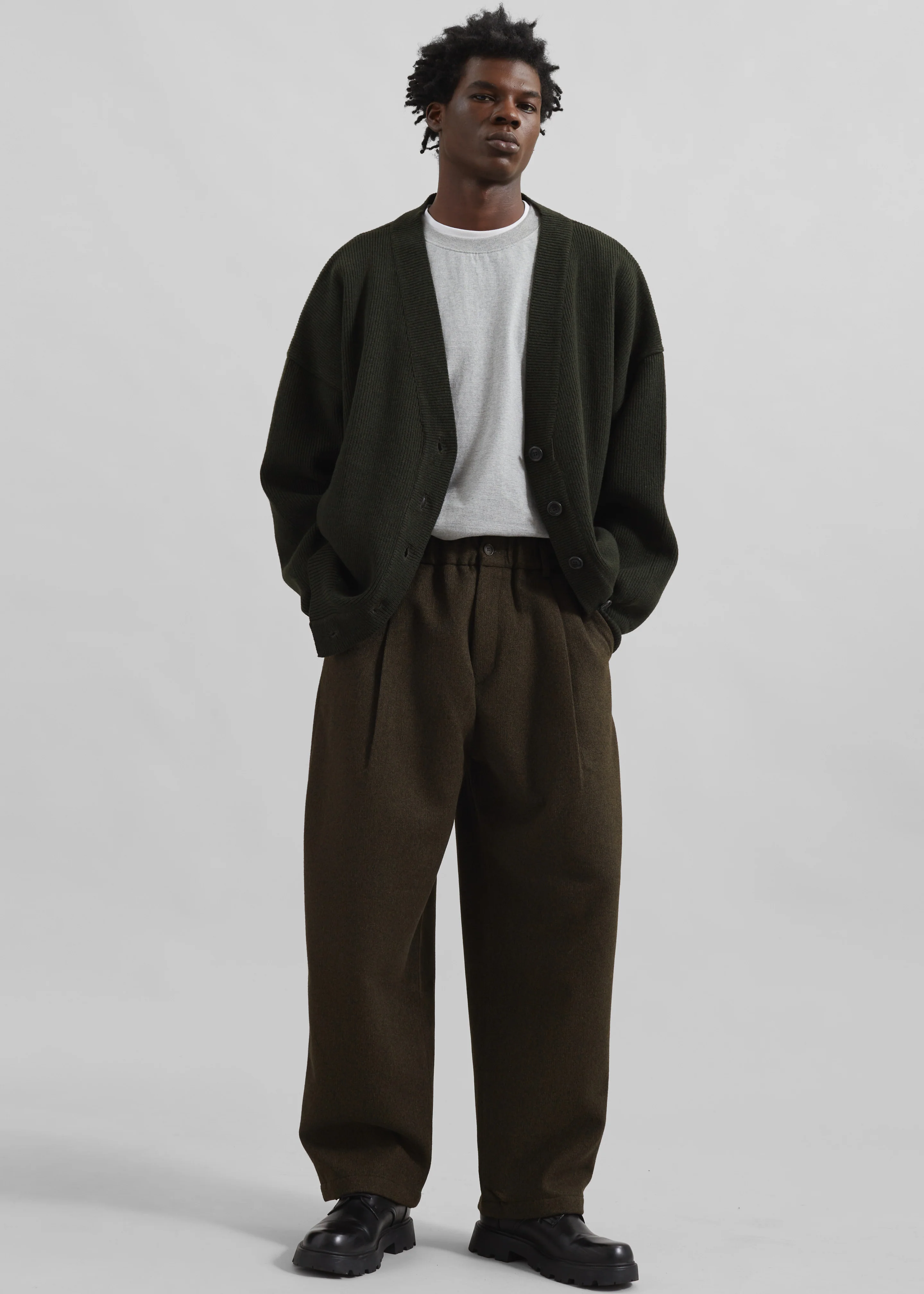 Felix Trousers - Dark Olive - Image 4