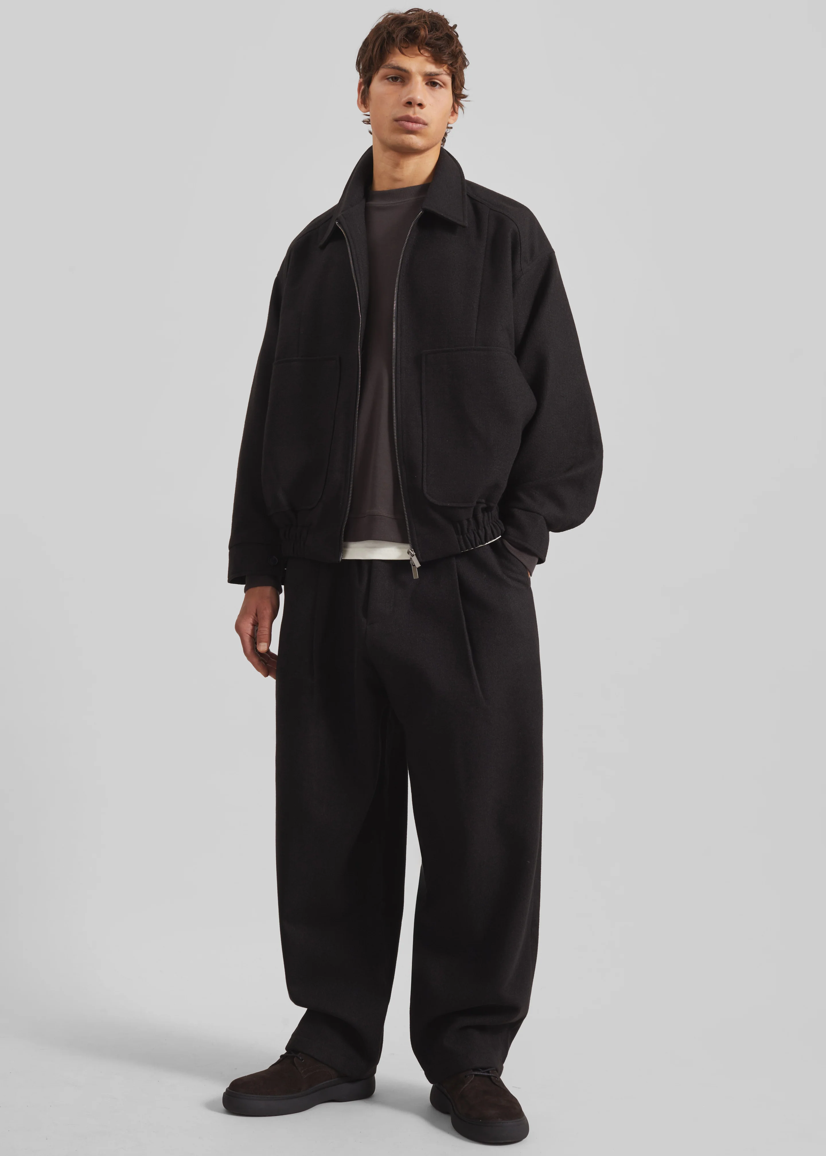Felix Wool Blend Jacket - Black - Image 2