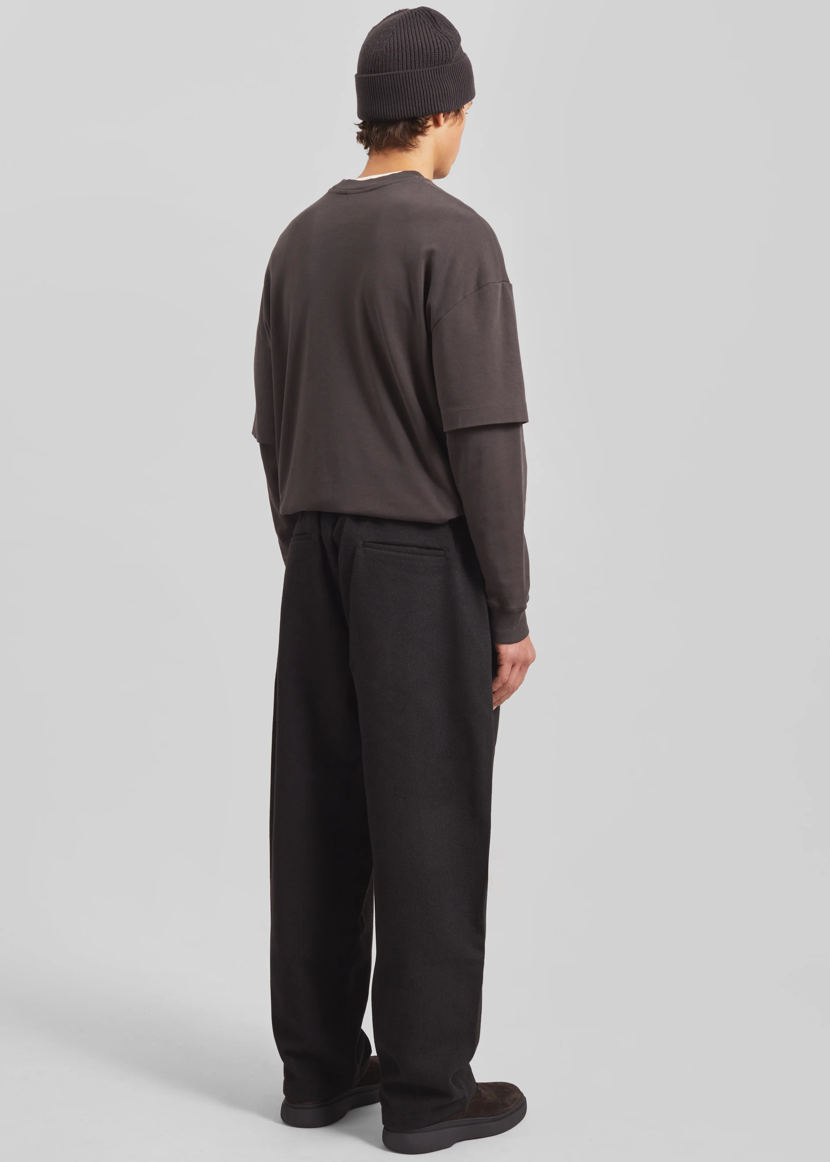 Felix Wool Blend Trousers - Black - Image 8