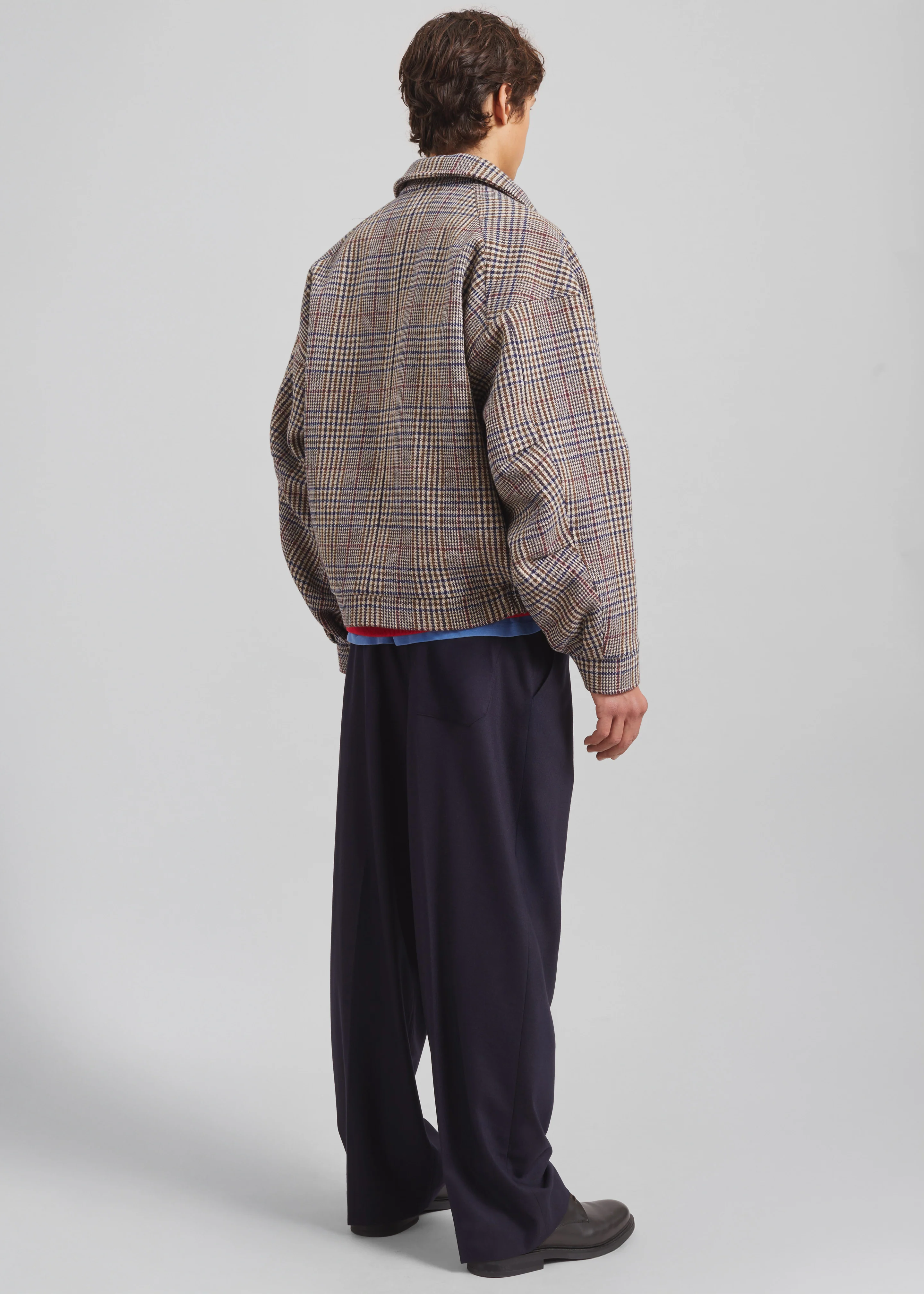 Felix Wool Jacket - Beige Glen Plaid - Image 12