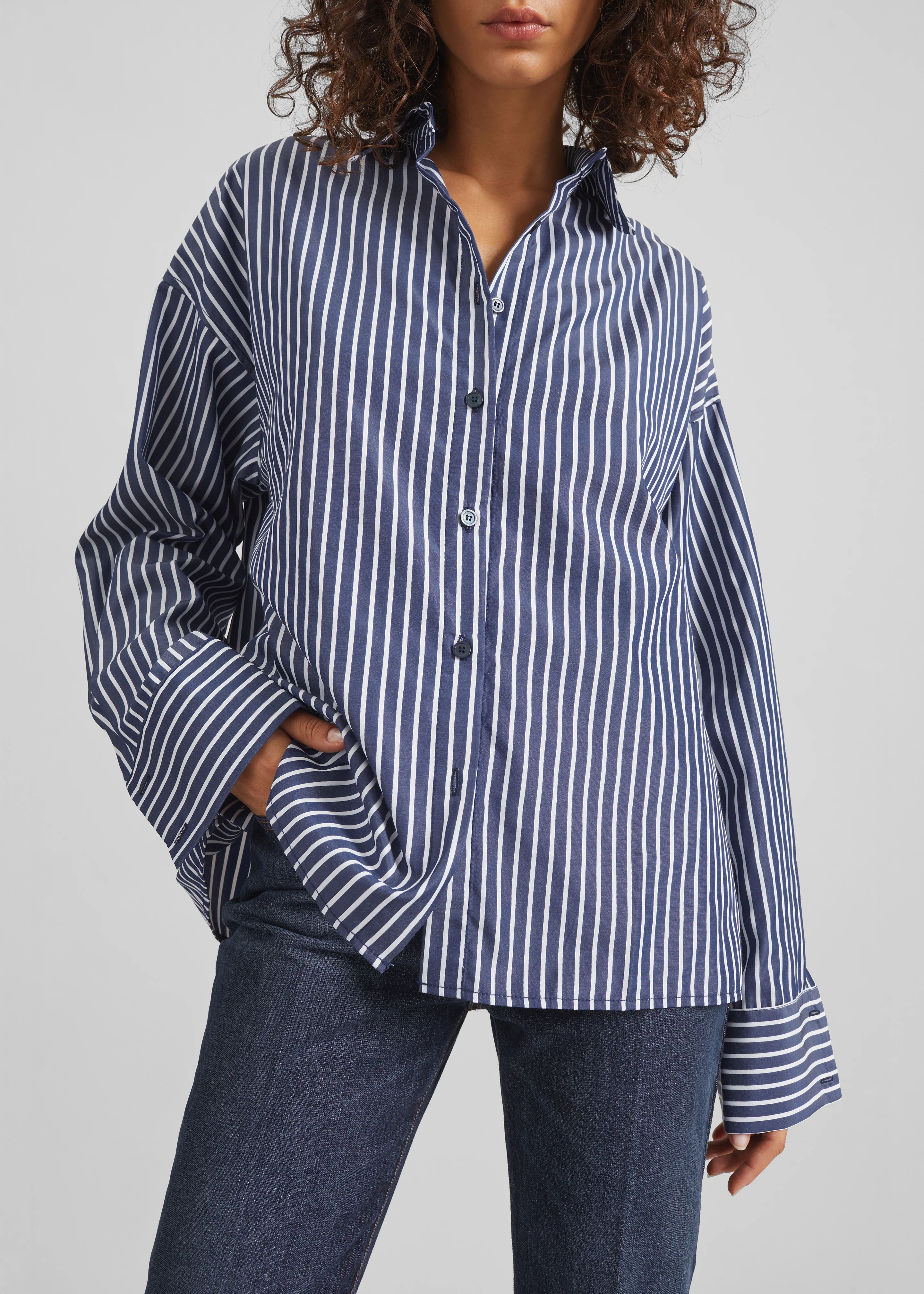 Forli Shirt - Navy/White Stripe - Image 7