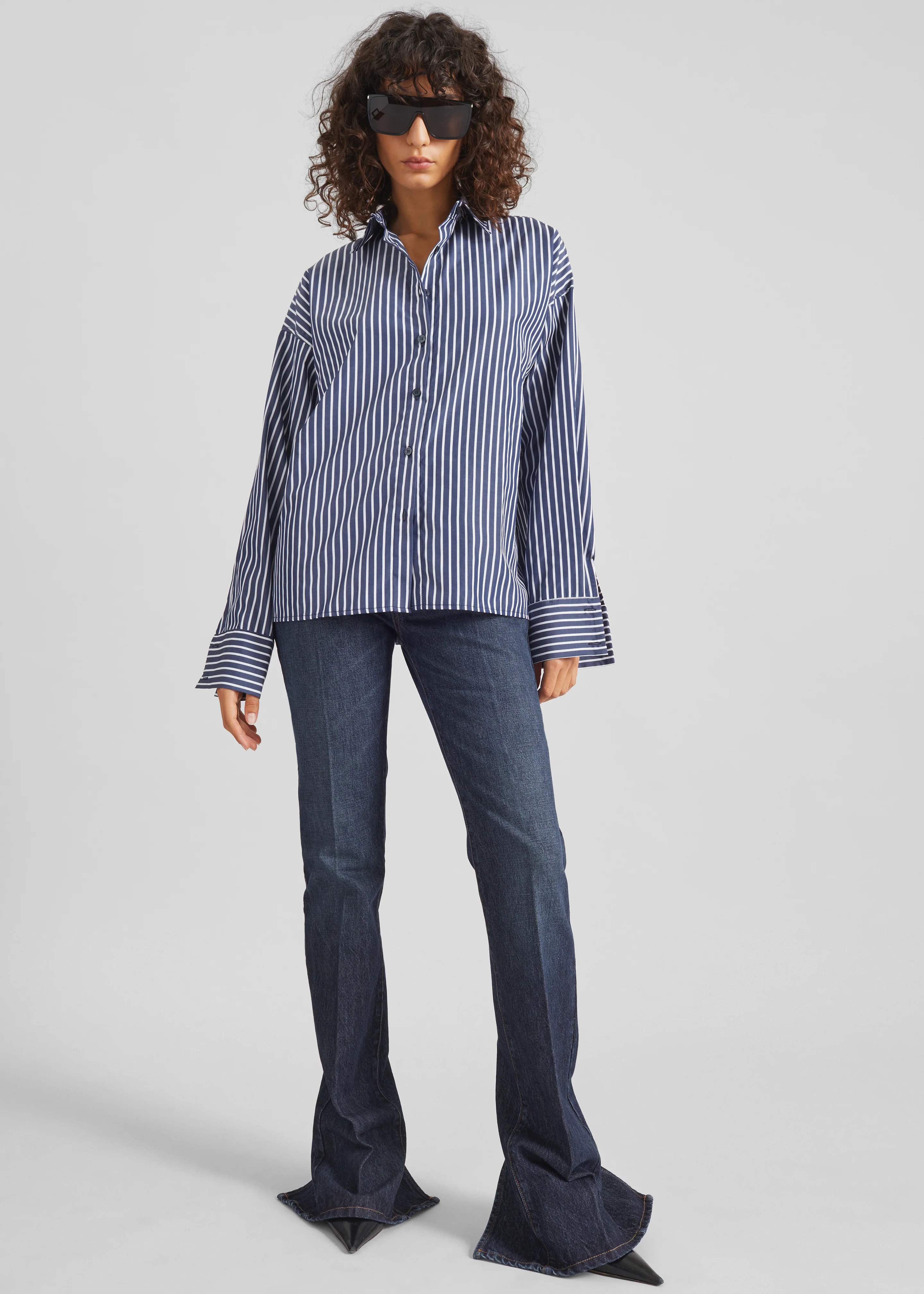 Forli Shirt - Navy/White Stripe - Image 8