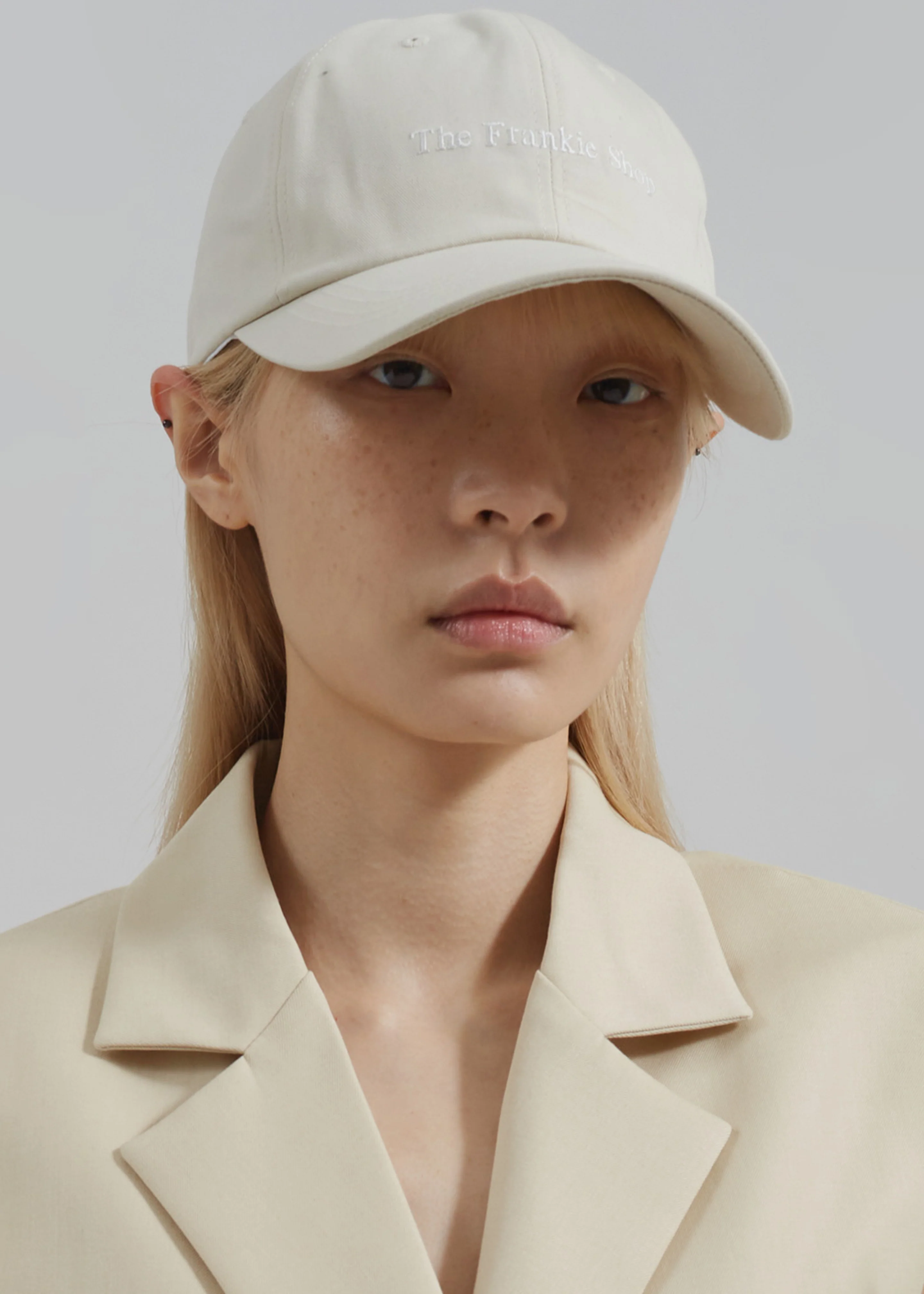 Frankie Baseball Cap - Ivory - Image 3