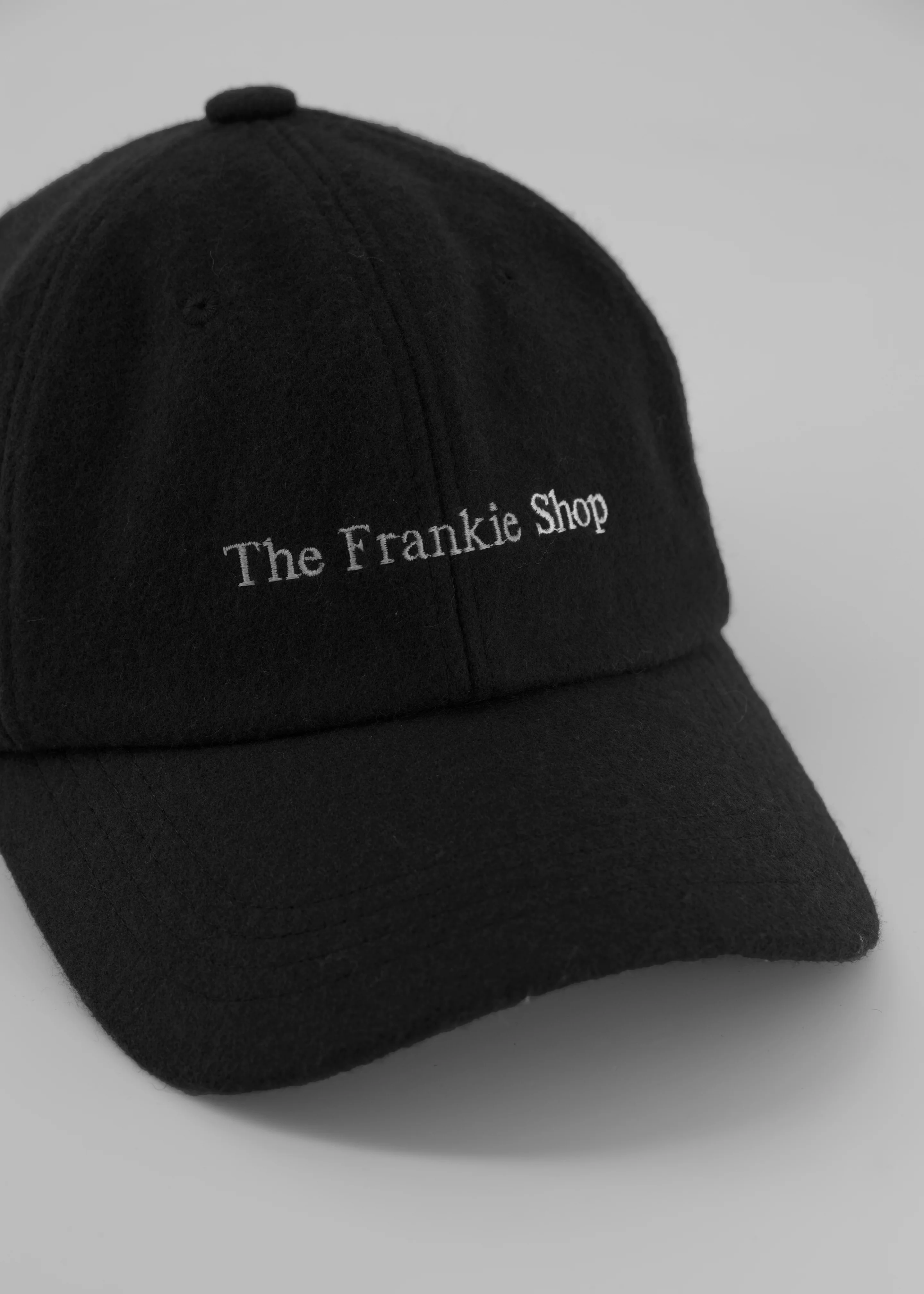 Frankie Wool Baseball Cap - Black - Image 2