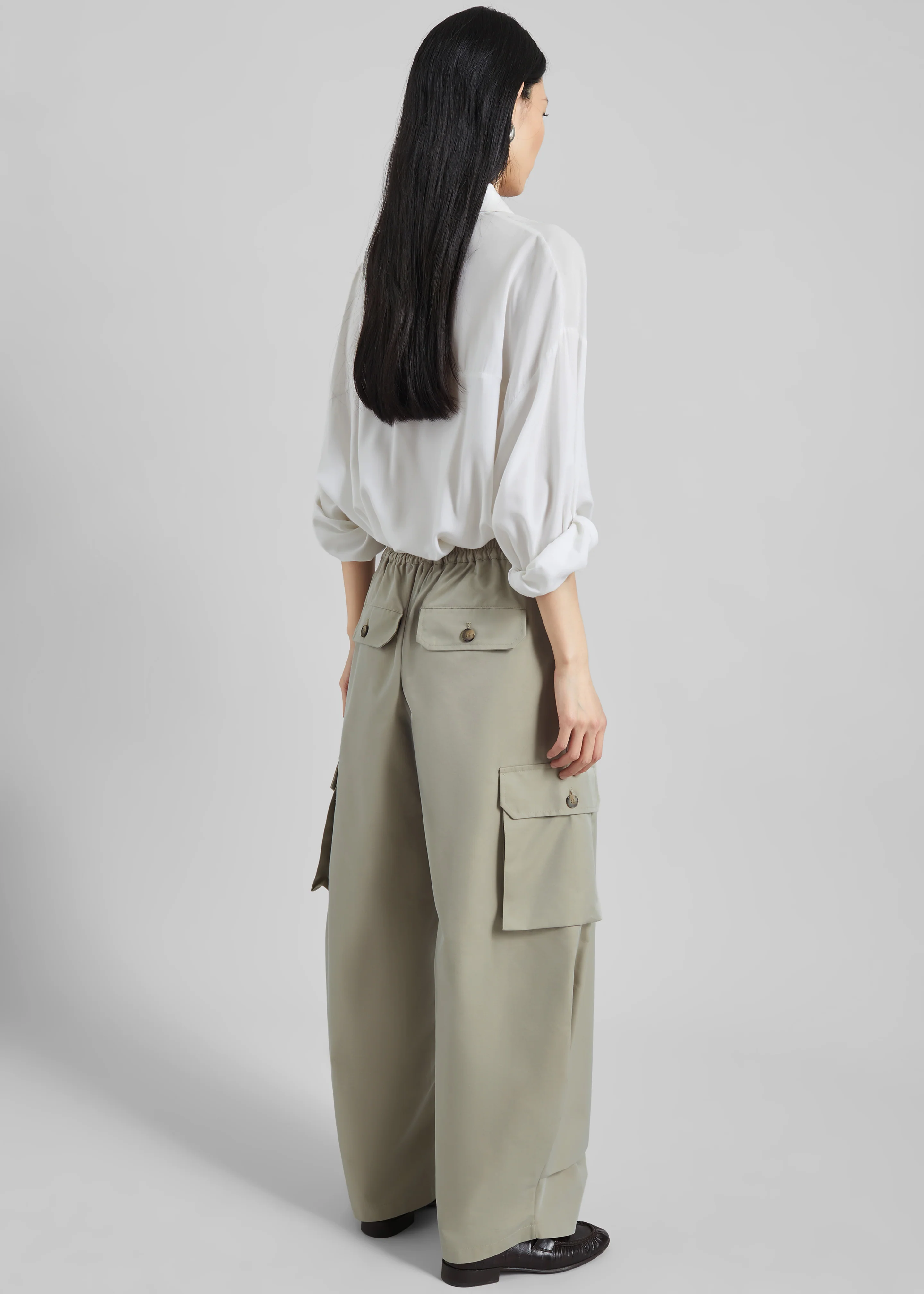 Geilo Barrel Leg Pants - Beige - Image 6