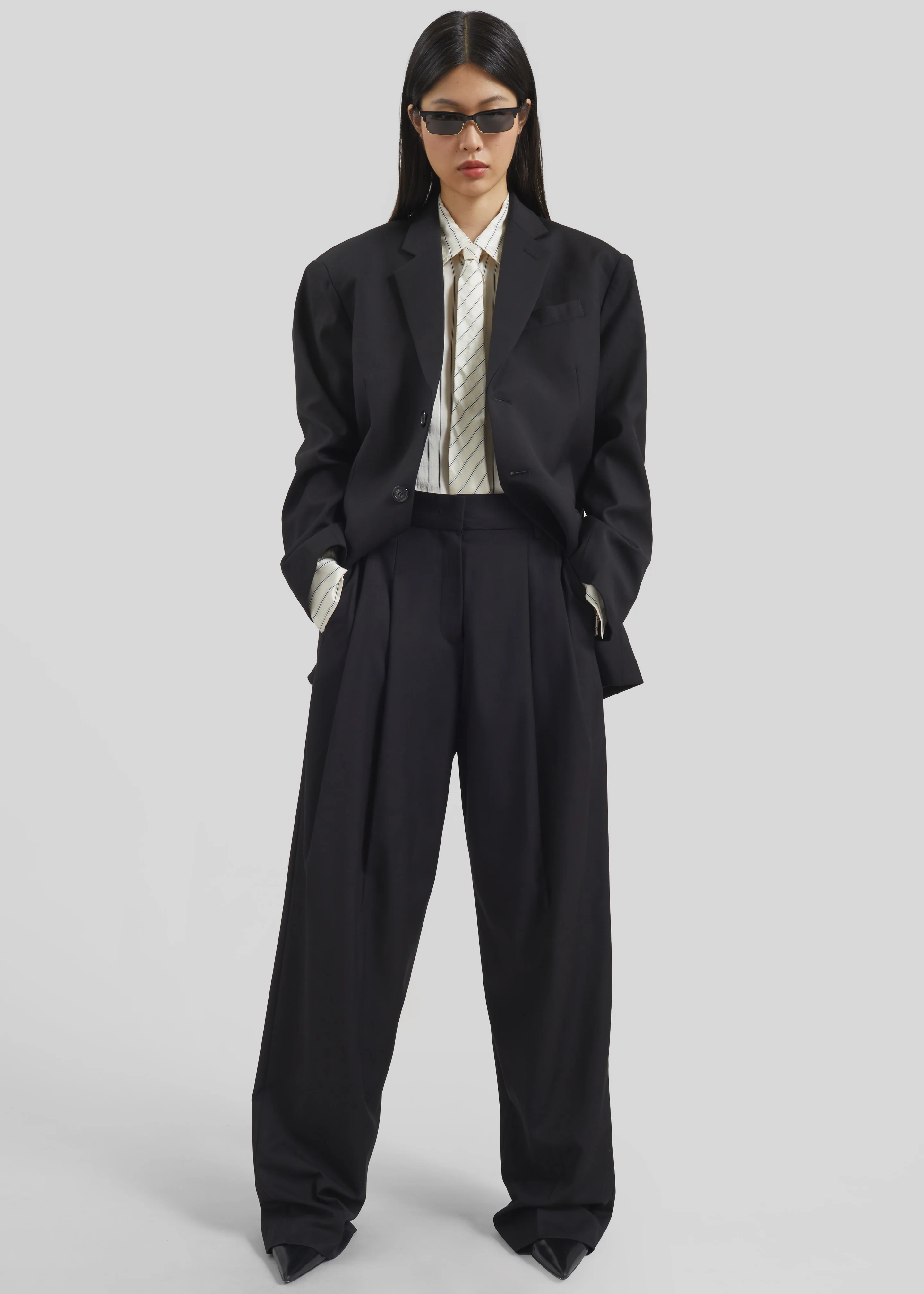 Gelso Oversized Blazer - Black - Image 9