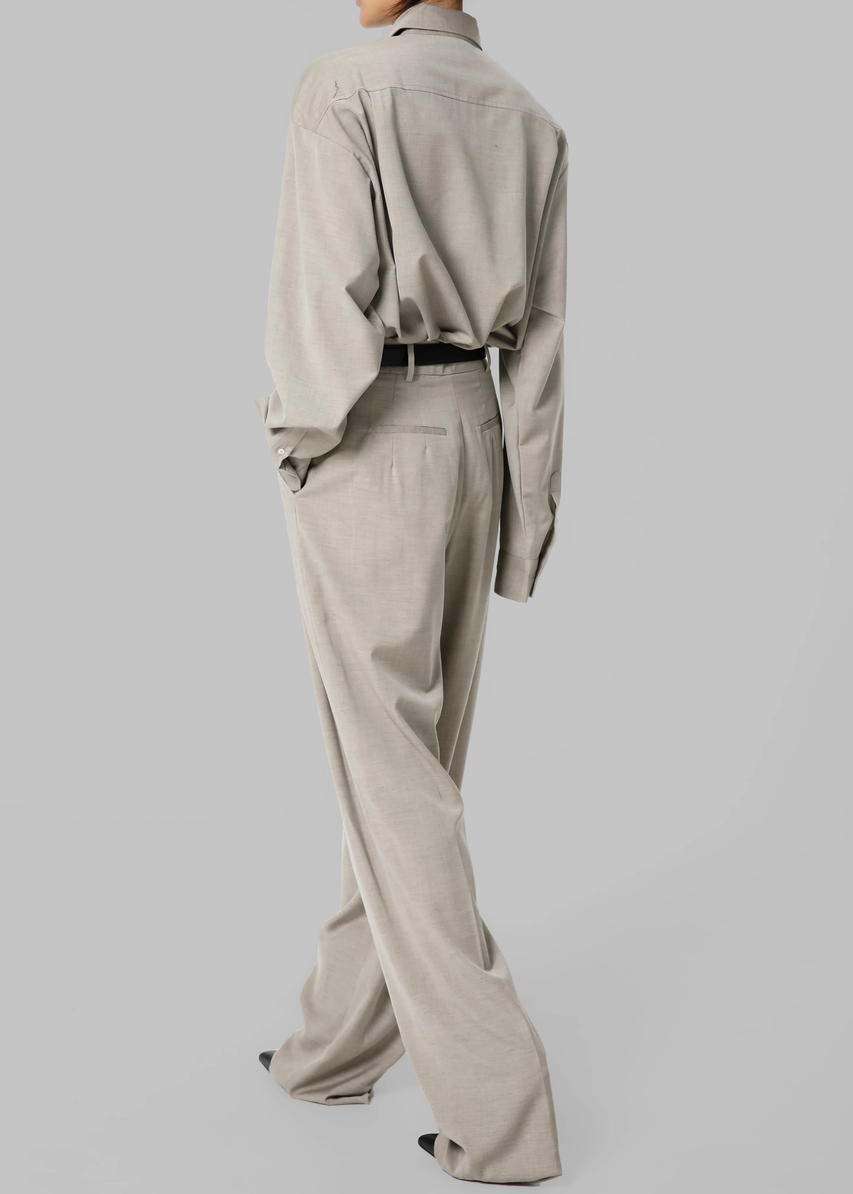 Gelso Shirt - Light Taupe Melange - Image 6