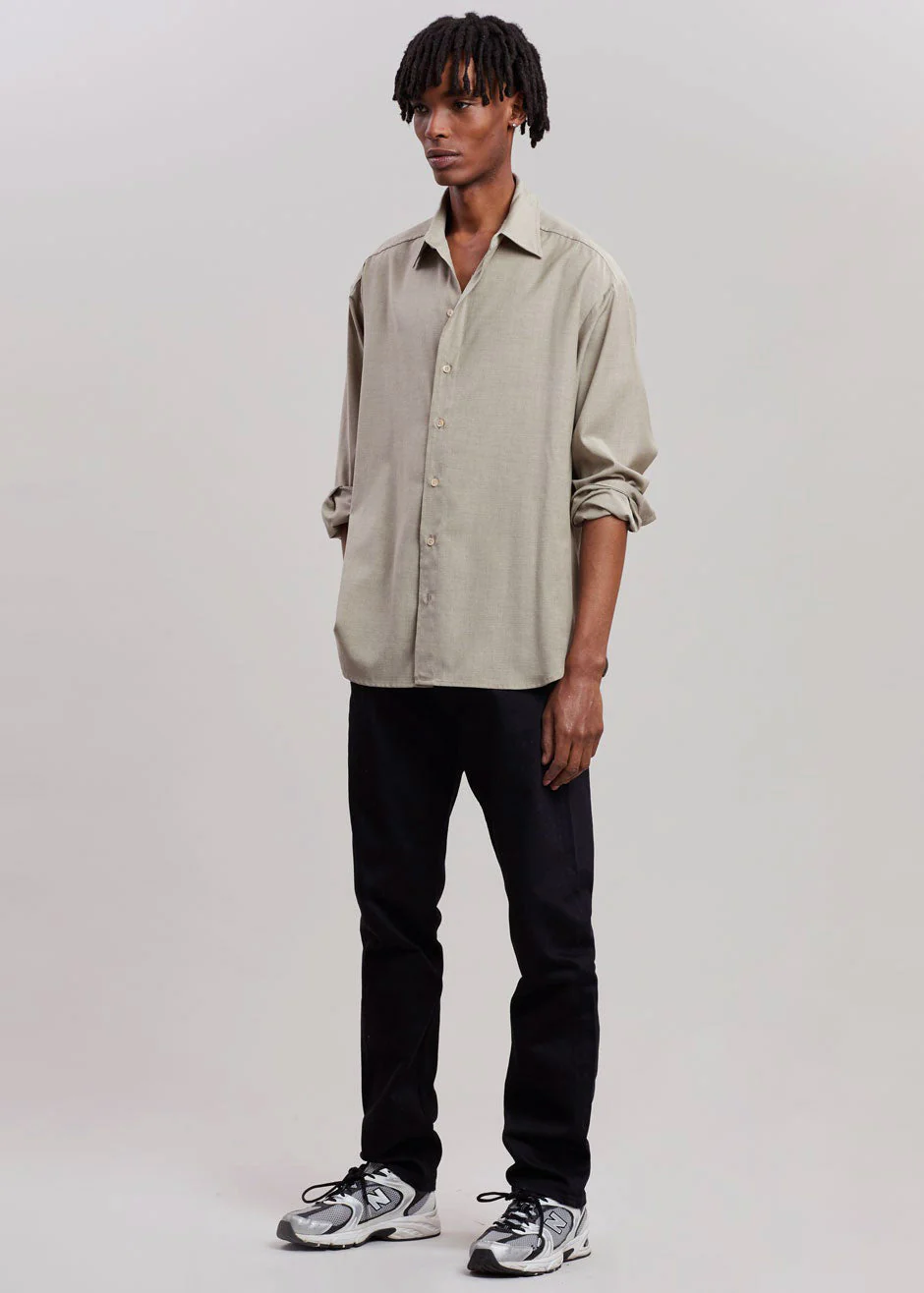 Gelso Shirt - Light Taupe Melange - Image 8
