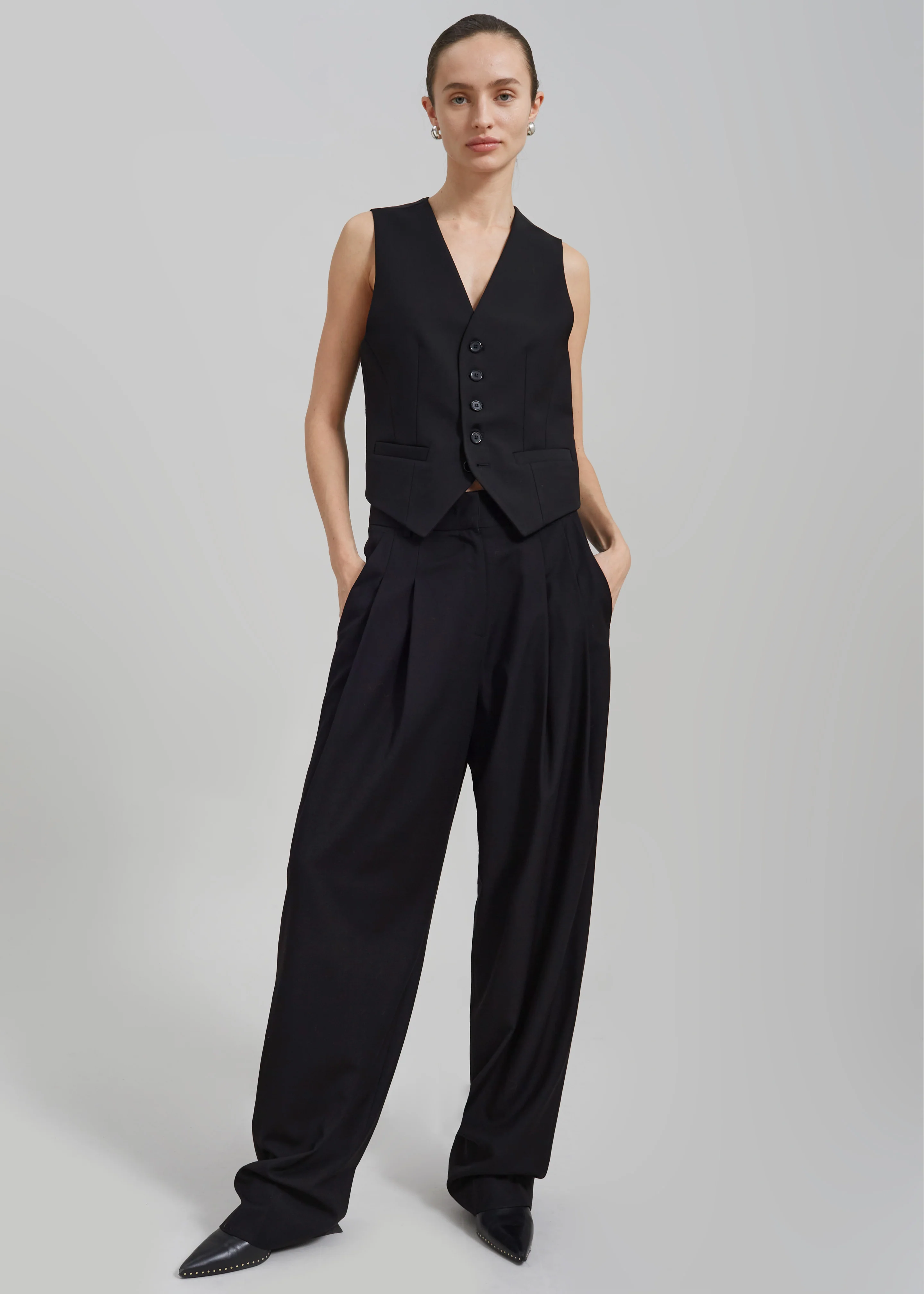 Gelso Waistcoat - Black - Image 3