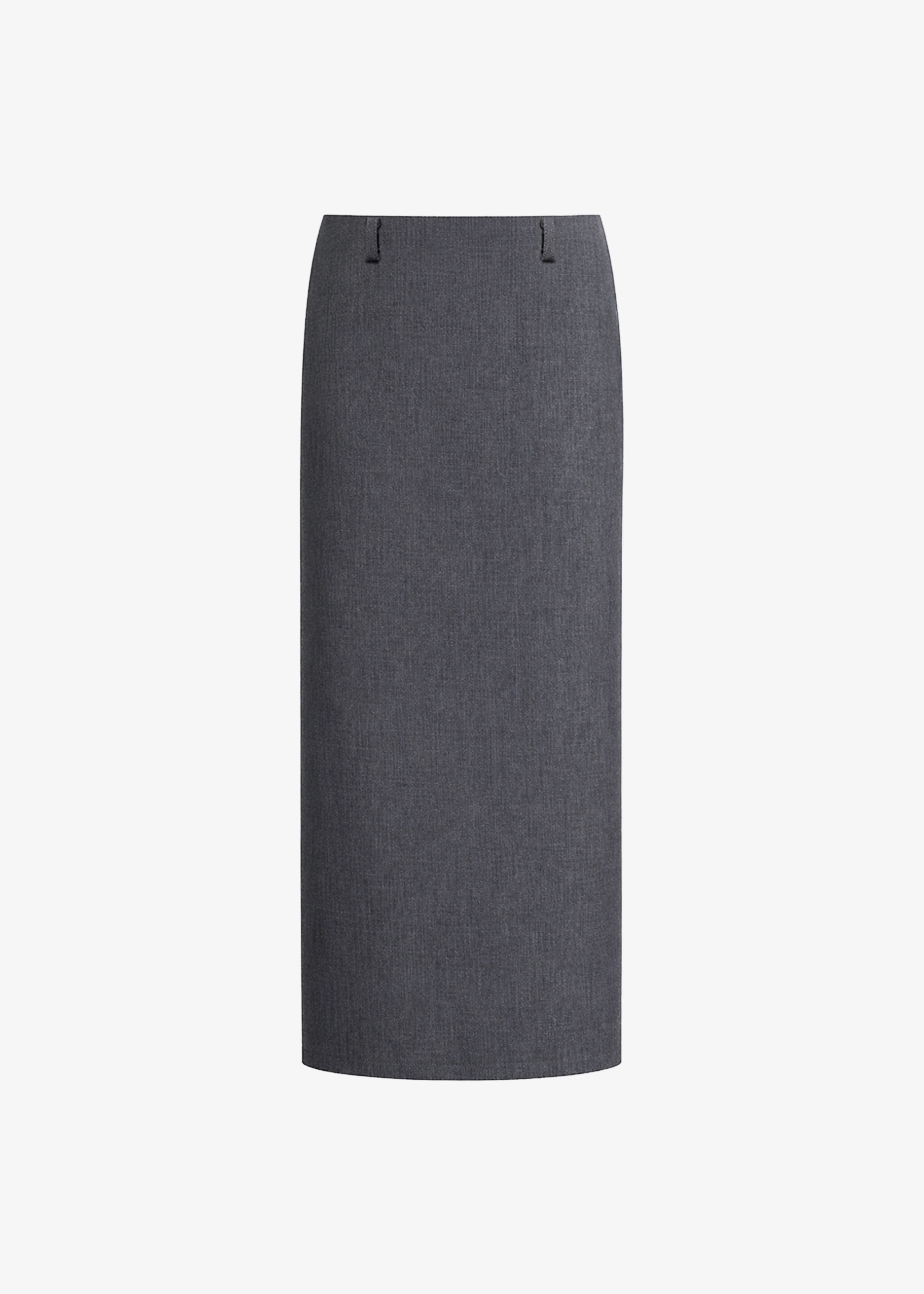 Gema Pencil Skirt - Dark Grey Melange - Image 8