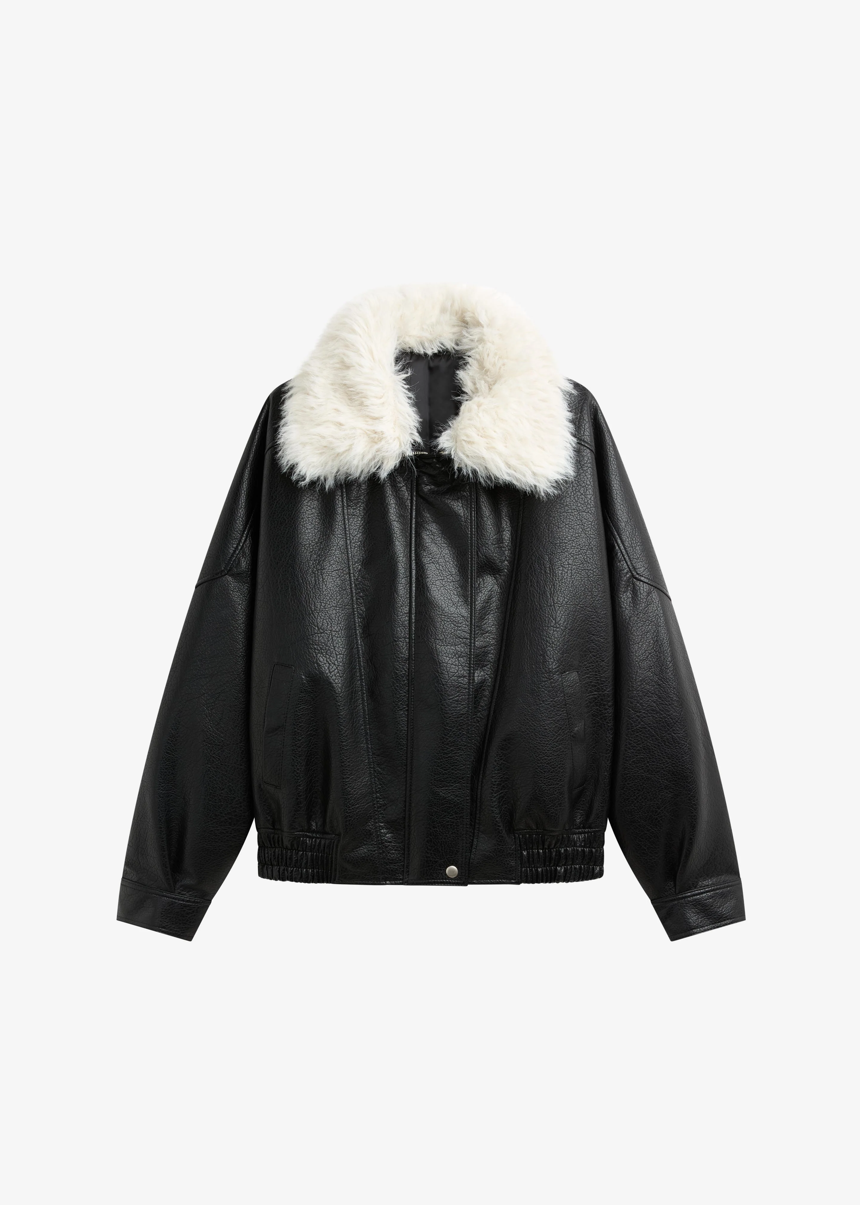 Gemonio Faux Leather Jacket - Black - Image 11