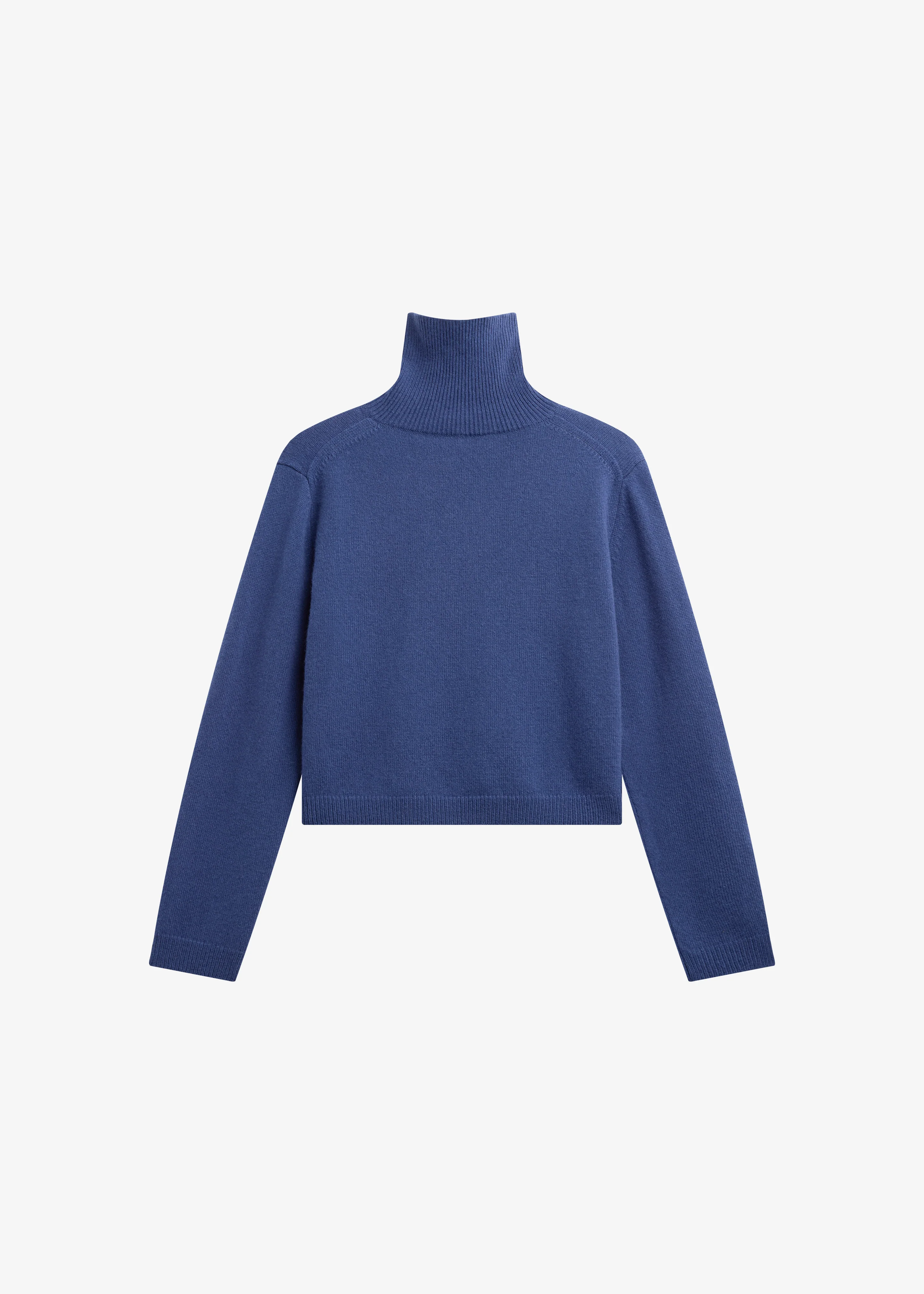 Grenaa Wool Turtleneck Sweater - Blue - Image 7