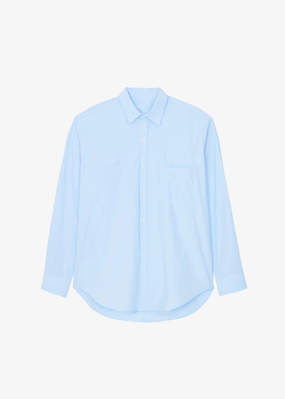 Gus Oversized Shirt - Sky - Image 9