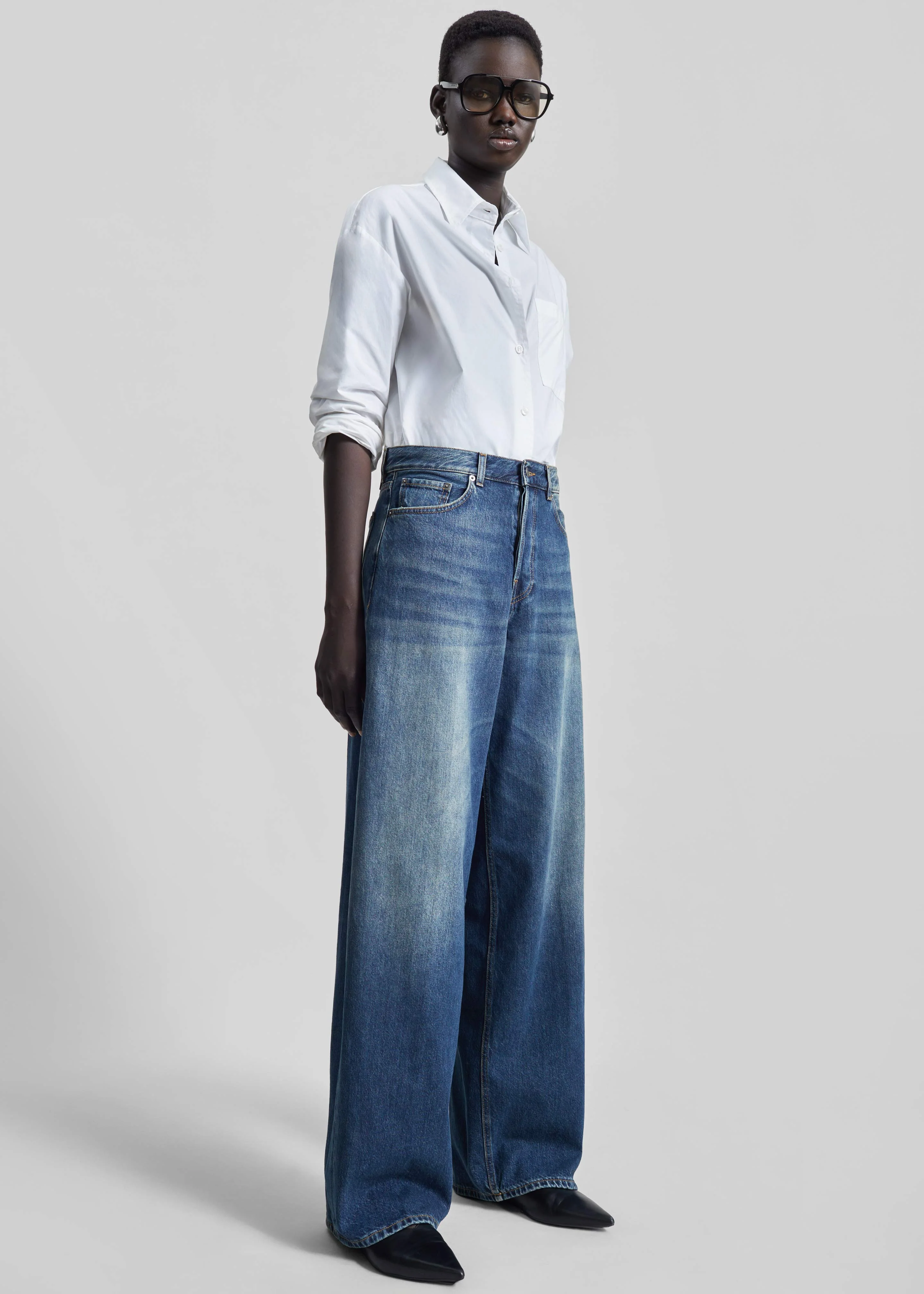 Haikure Bethany Jeans - Intense Blue - Image 4