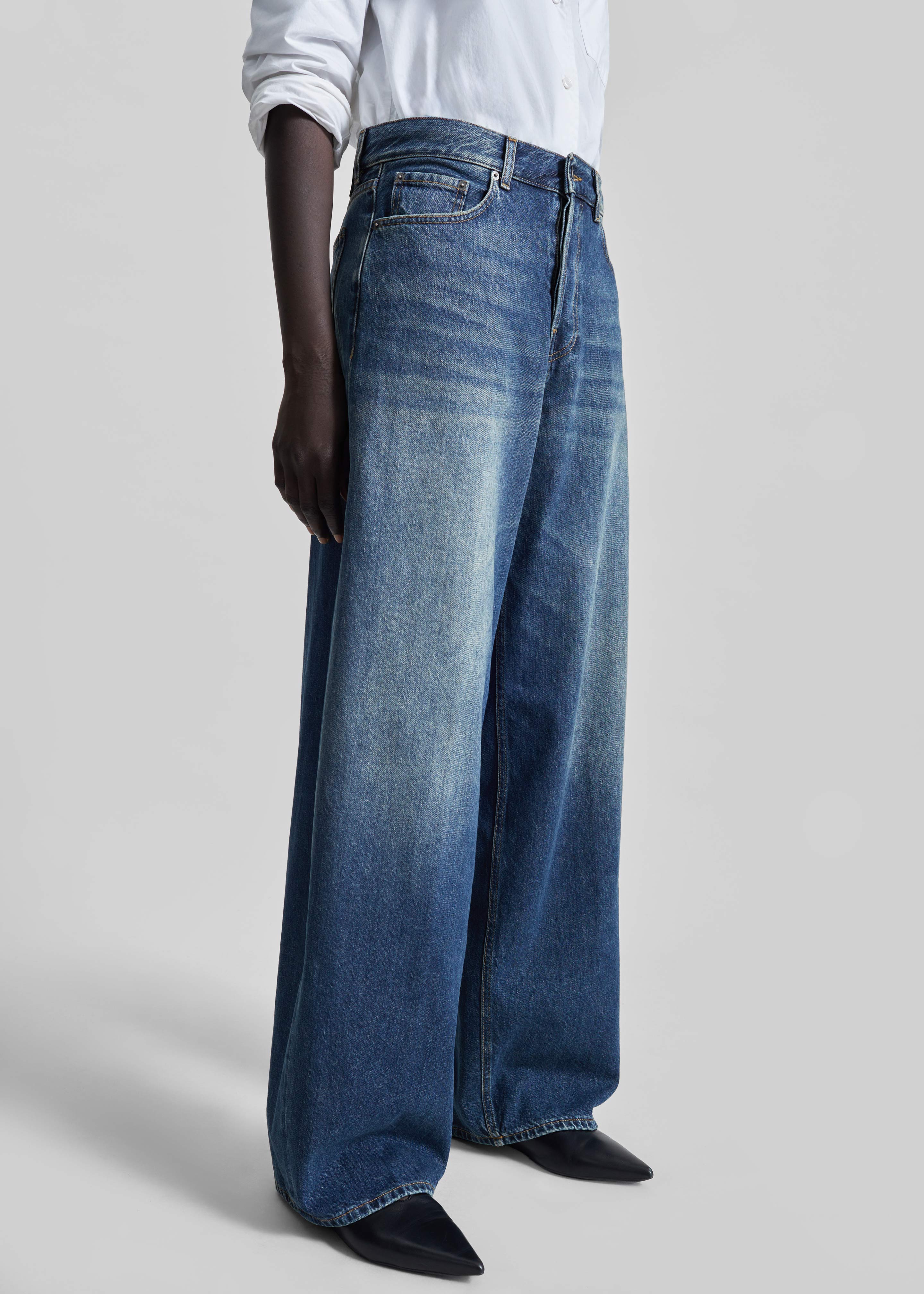 Haikure Bethany Jeans - Intense Blue - Image 5