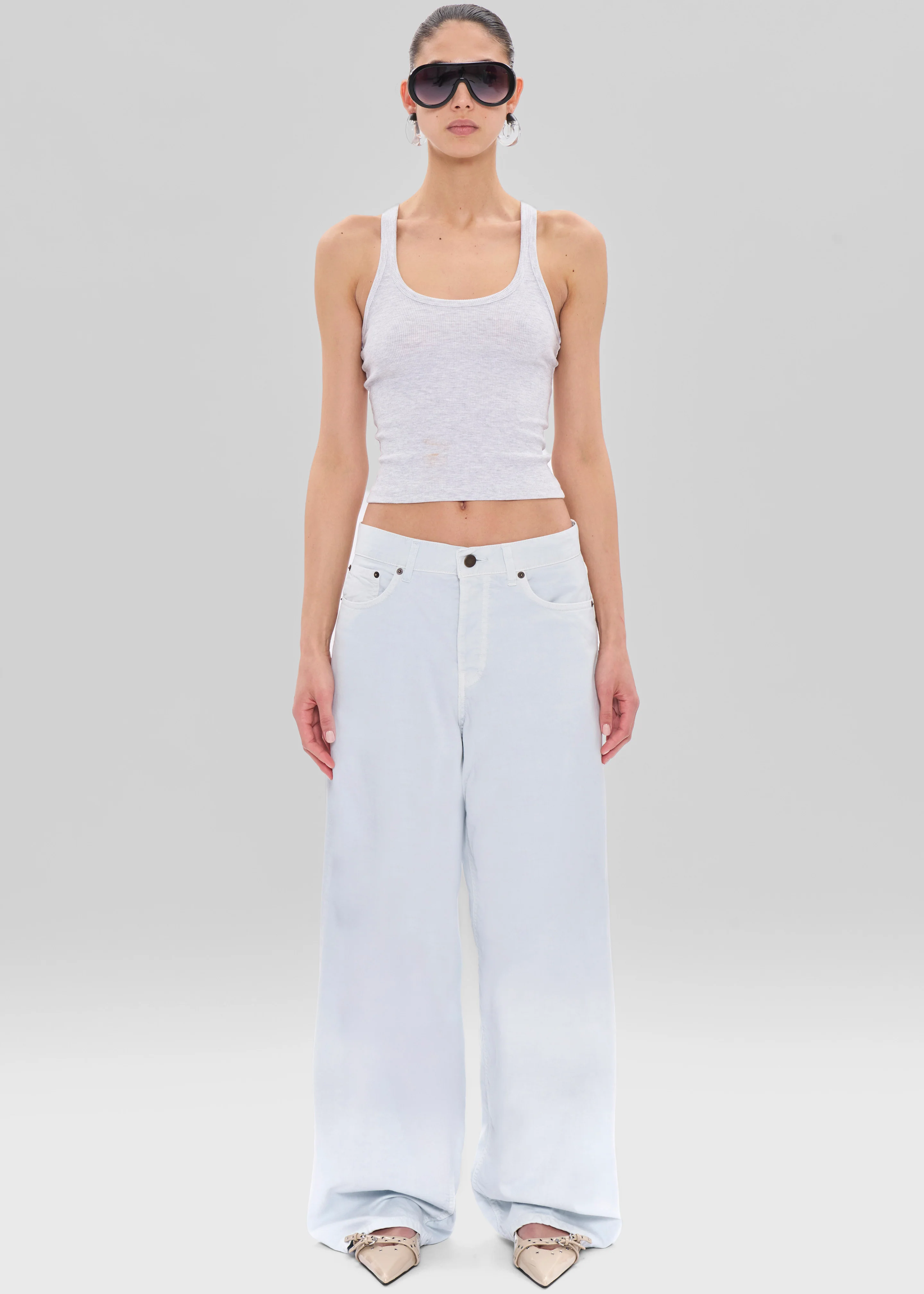 Haikure Bethany Twill Jeans - Off White - Image 2