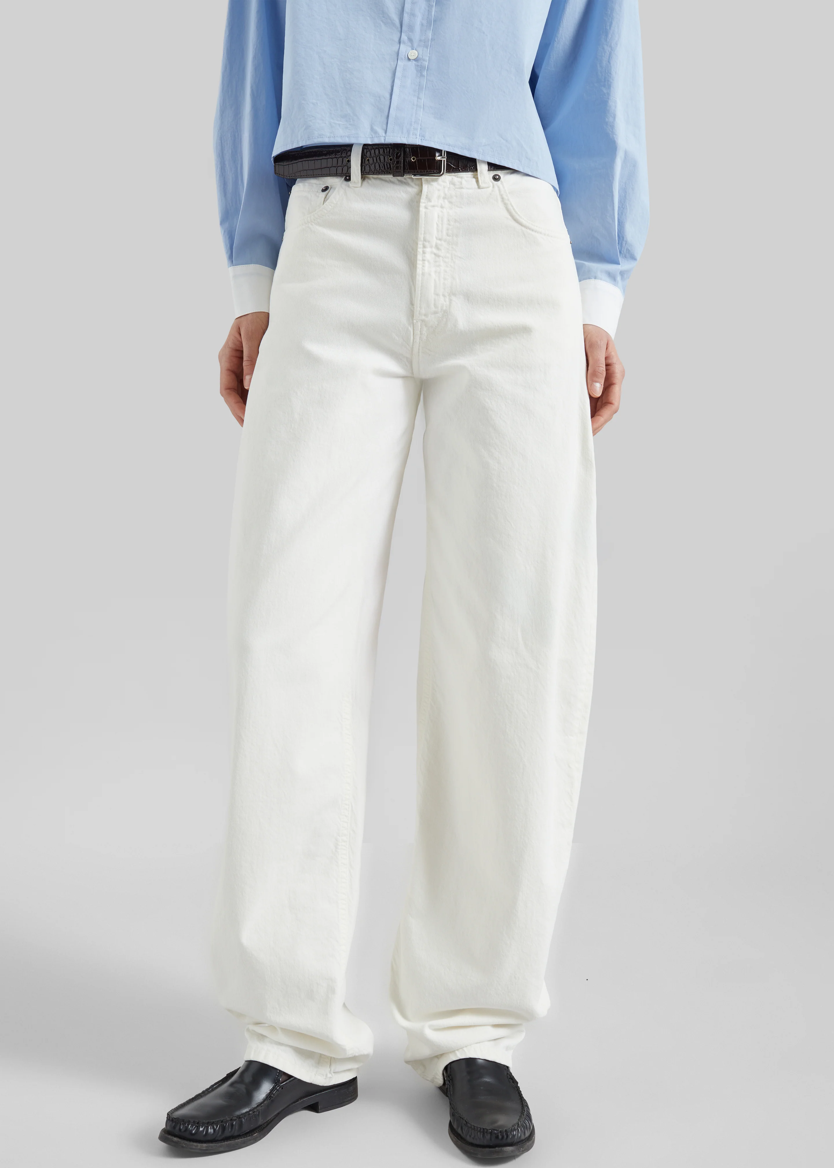 Haikure Bibi Twill Jeans - Off White - Image 2