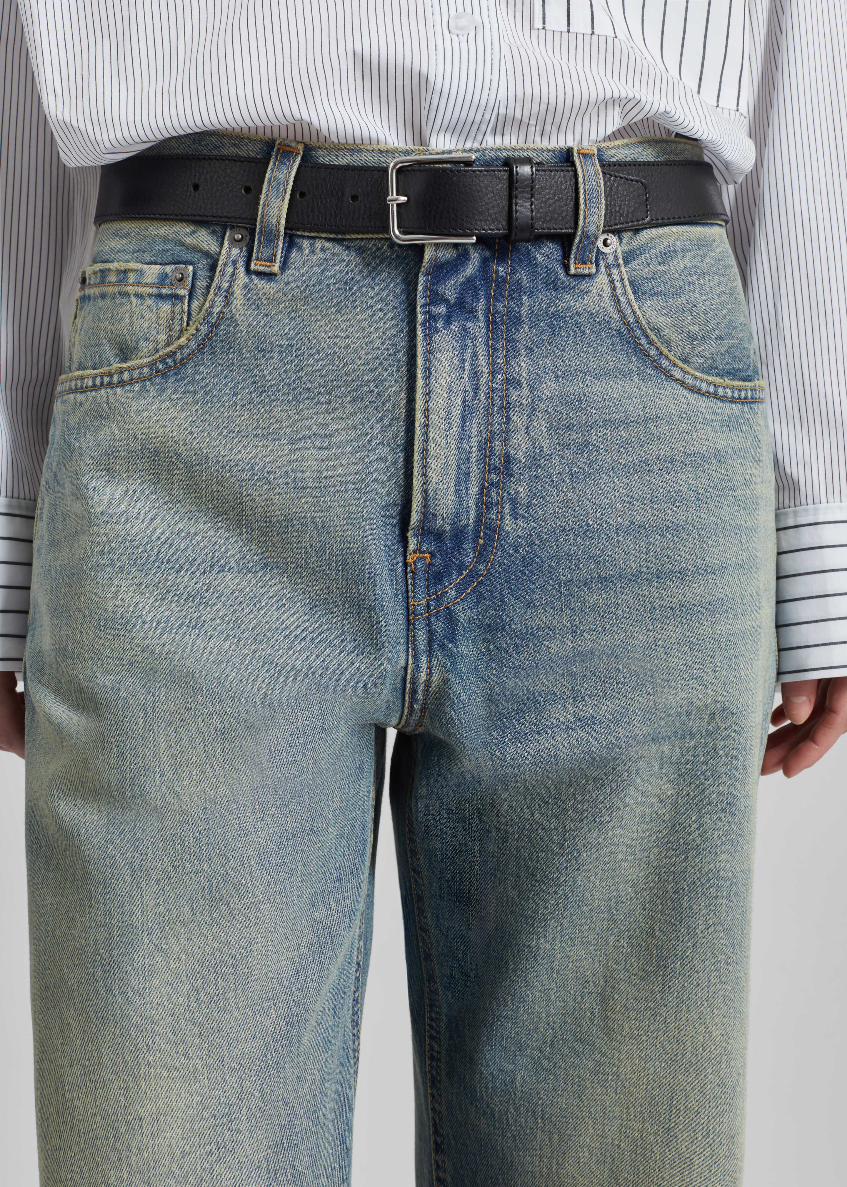 Haikure Bonnie Jeans - Earth Blue - Image 3