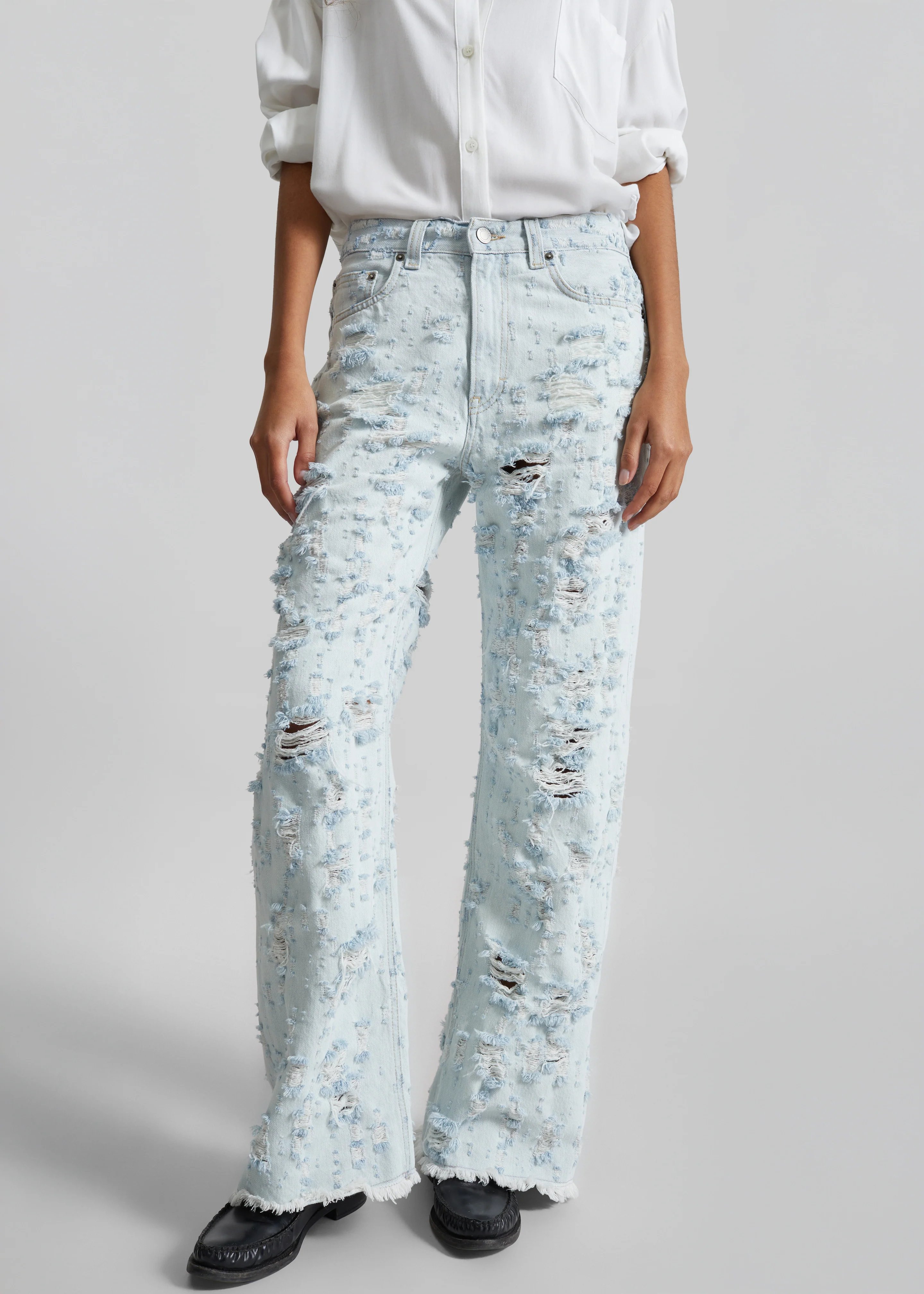 Haikure Winny Jeans - Light Blue Destroy - Image 2