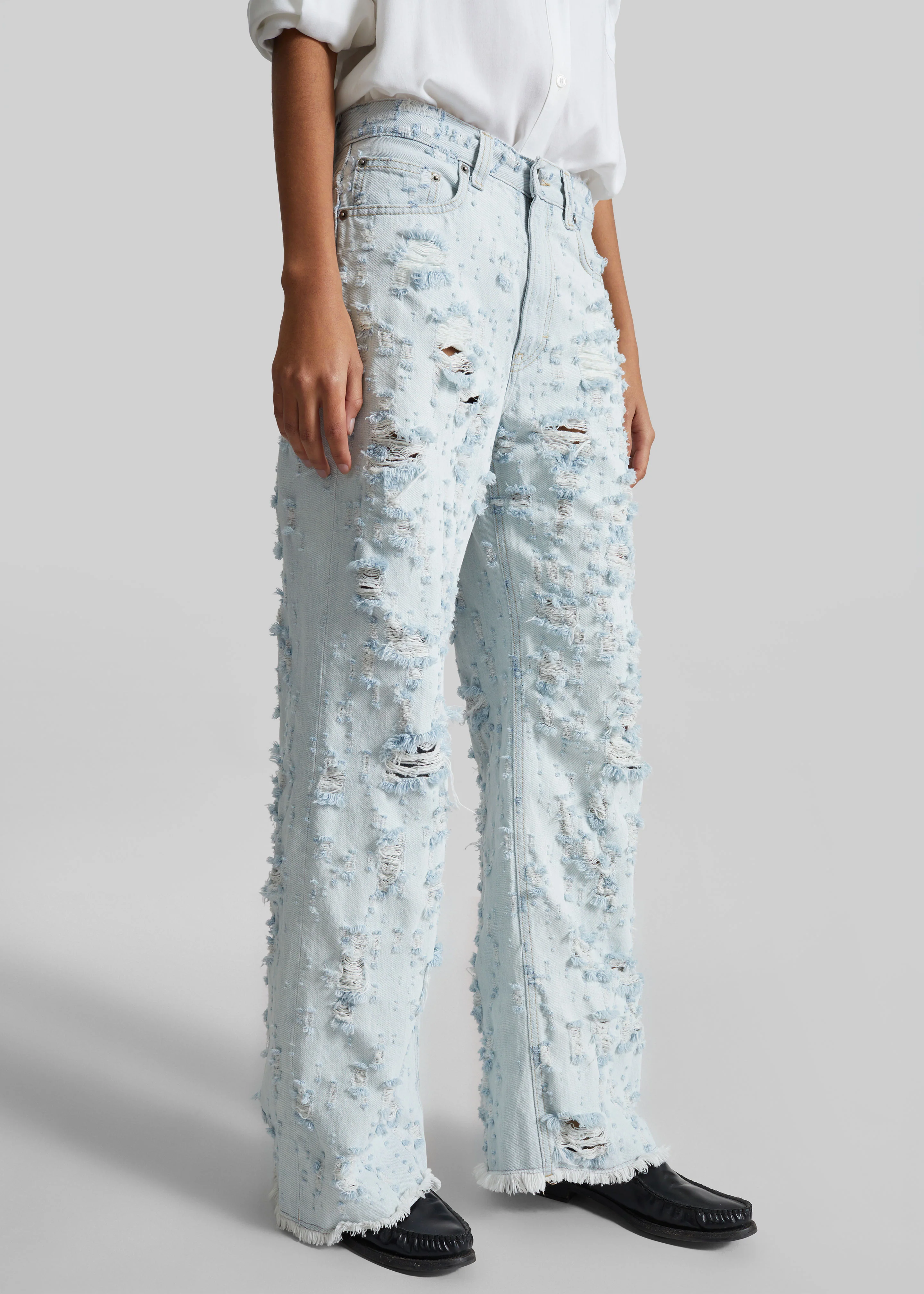 Haikure Winny Jeans - Light Blue Destroy - Image 6