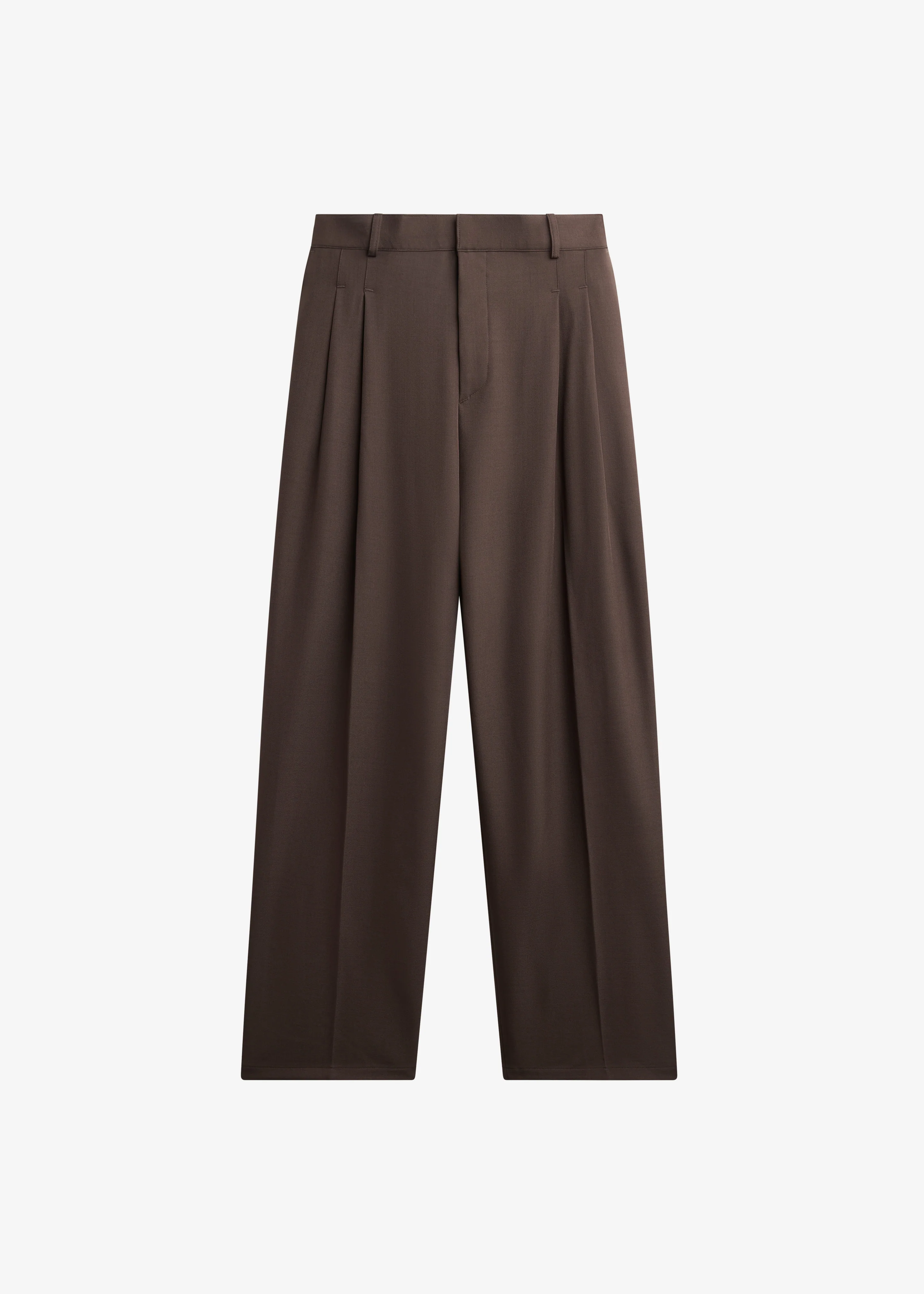 Halbert Pleated Trousers - Brown - Image 7