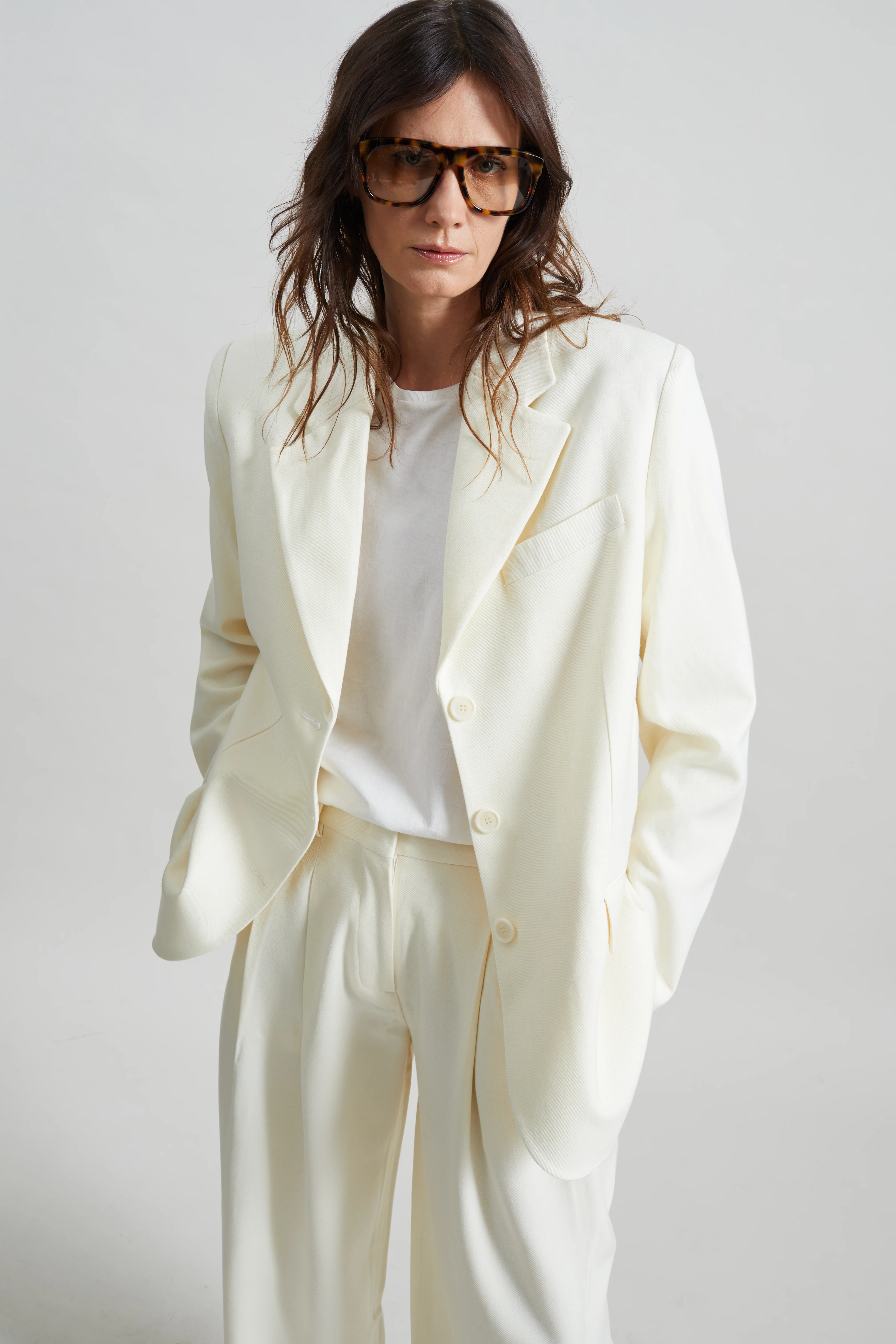 Halser Pintuck Trousers - Ivory - Image 5