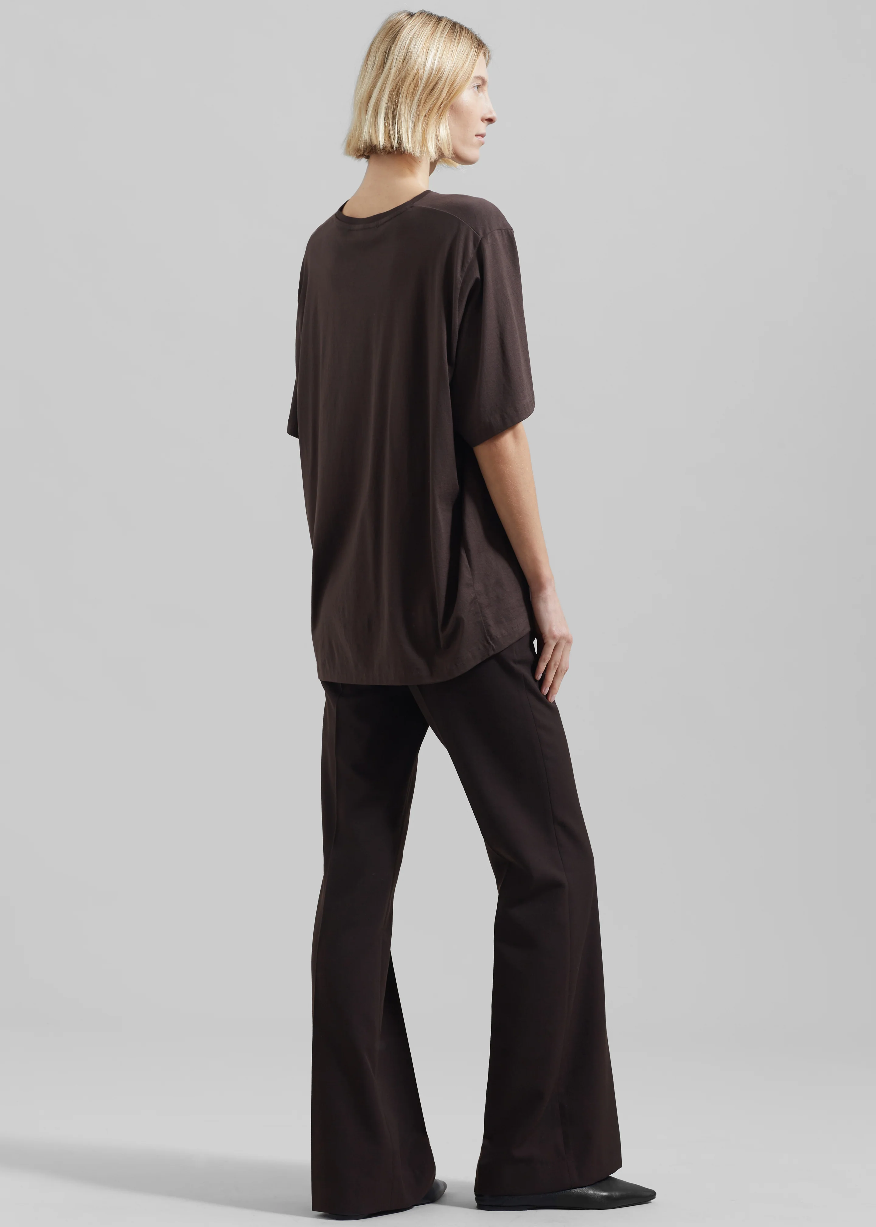 Harper Soft Organic T-Shirt - Brown - Image 7