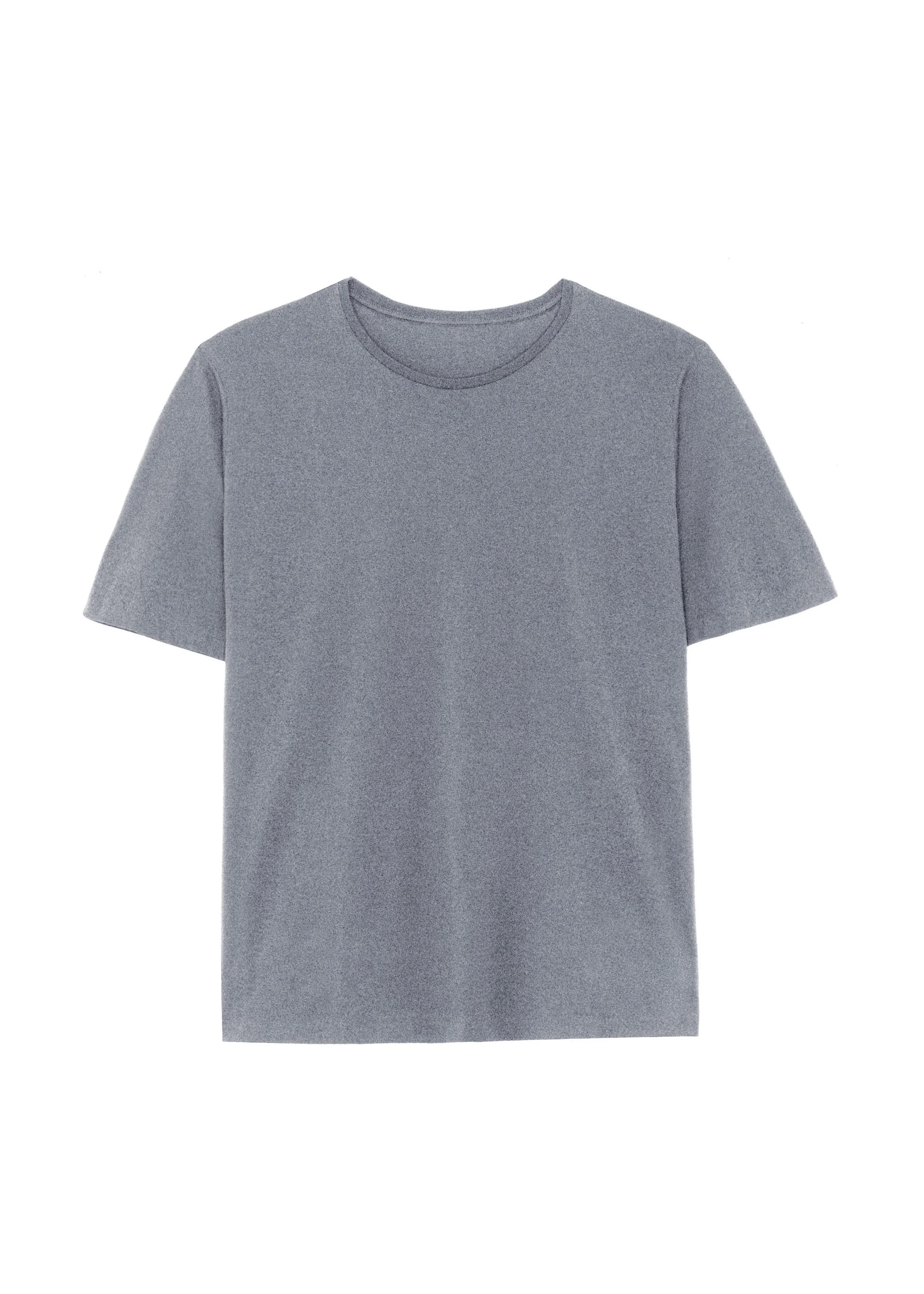 Harper Soft Organic T-Shirt - Dark Grey Melange - Image 7