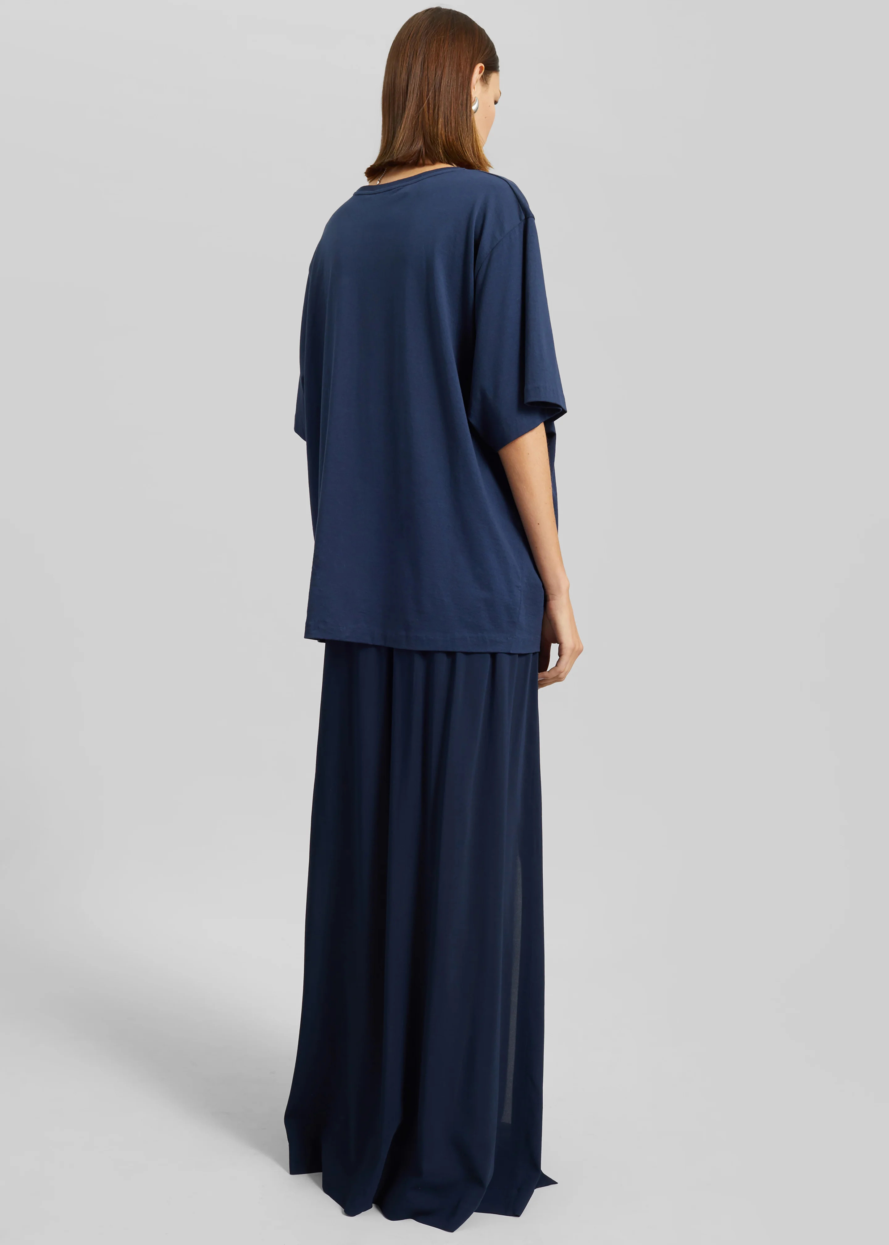 Harper Soft Organic T-Shirt - Navy - Image 6