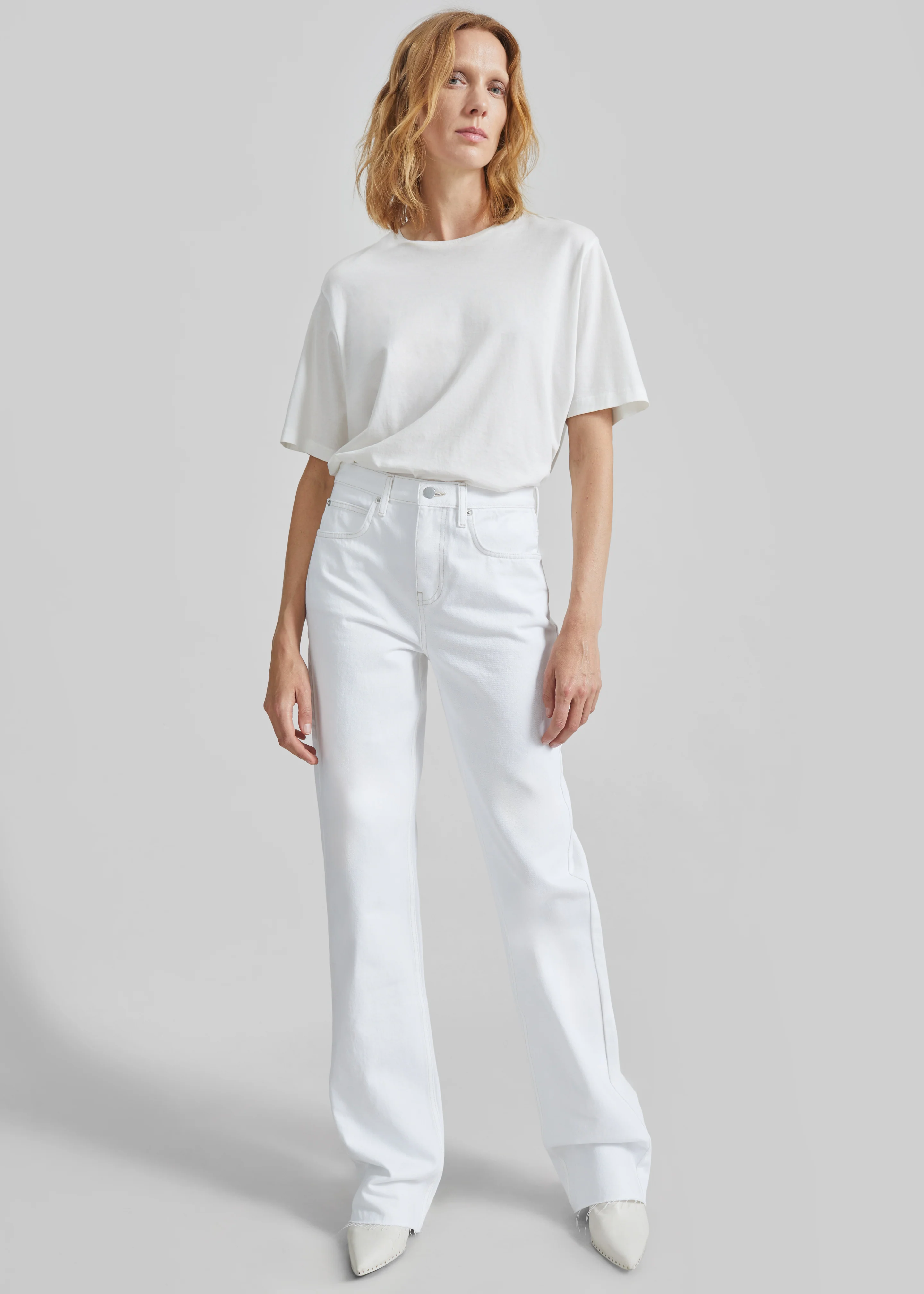 Harper Soft Organic T-Shirt - Off White - Image 2