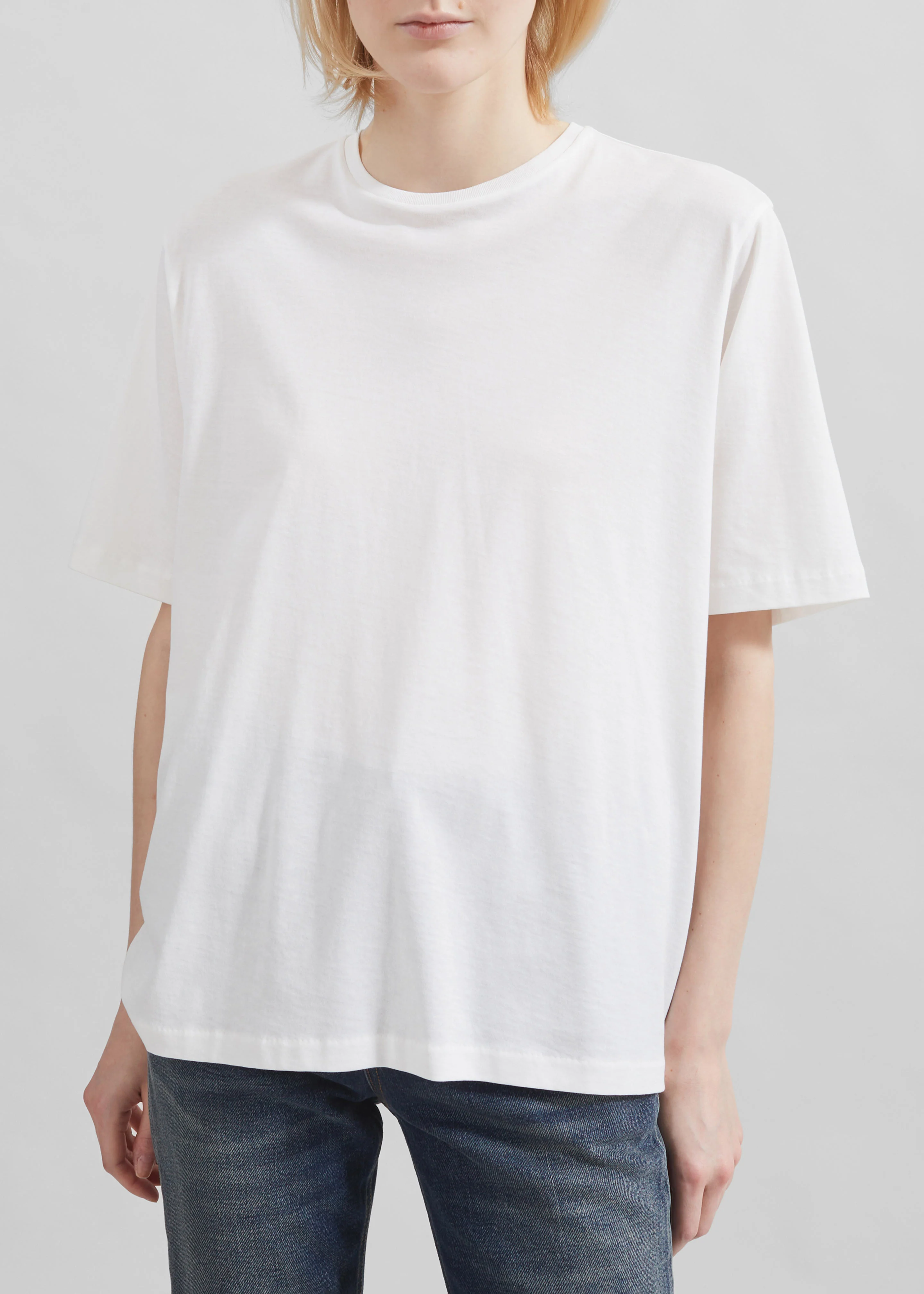 Harper Soft Organic T-Shirt - Off White - Image 5