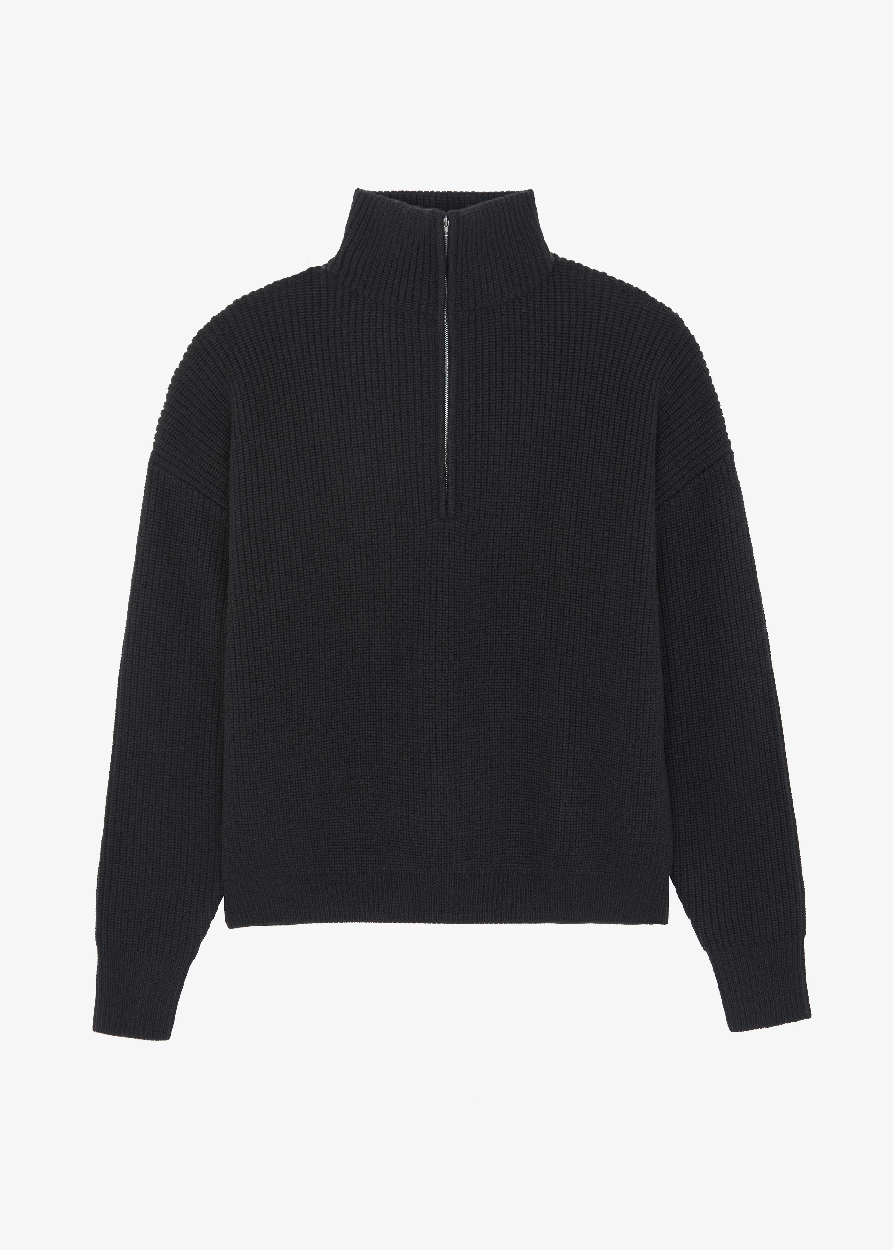 Harrison Quarter Zip Jumper - Dark Plum - Image 10