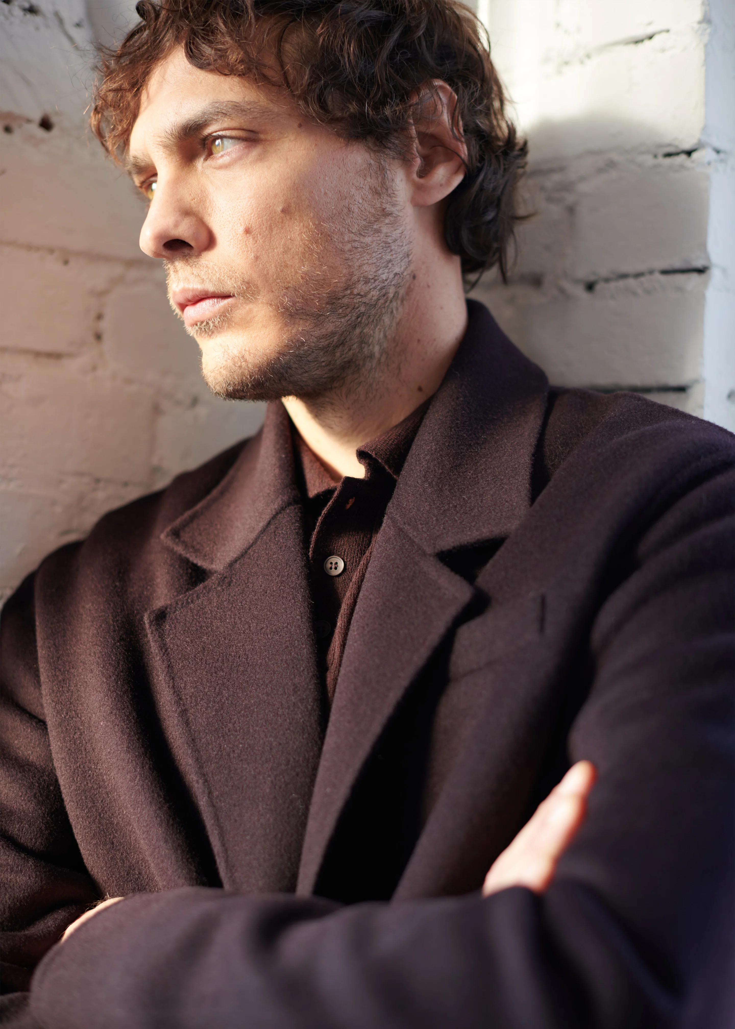 Harry Wool Blazer - Dark Plum - Image 5