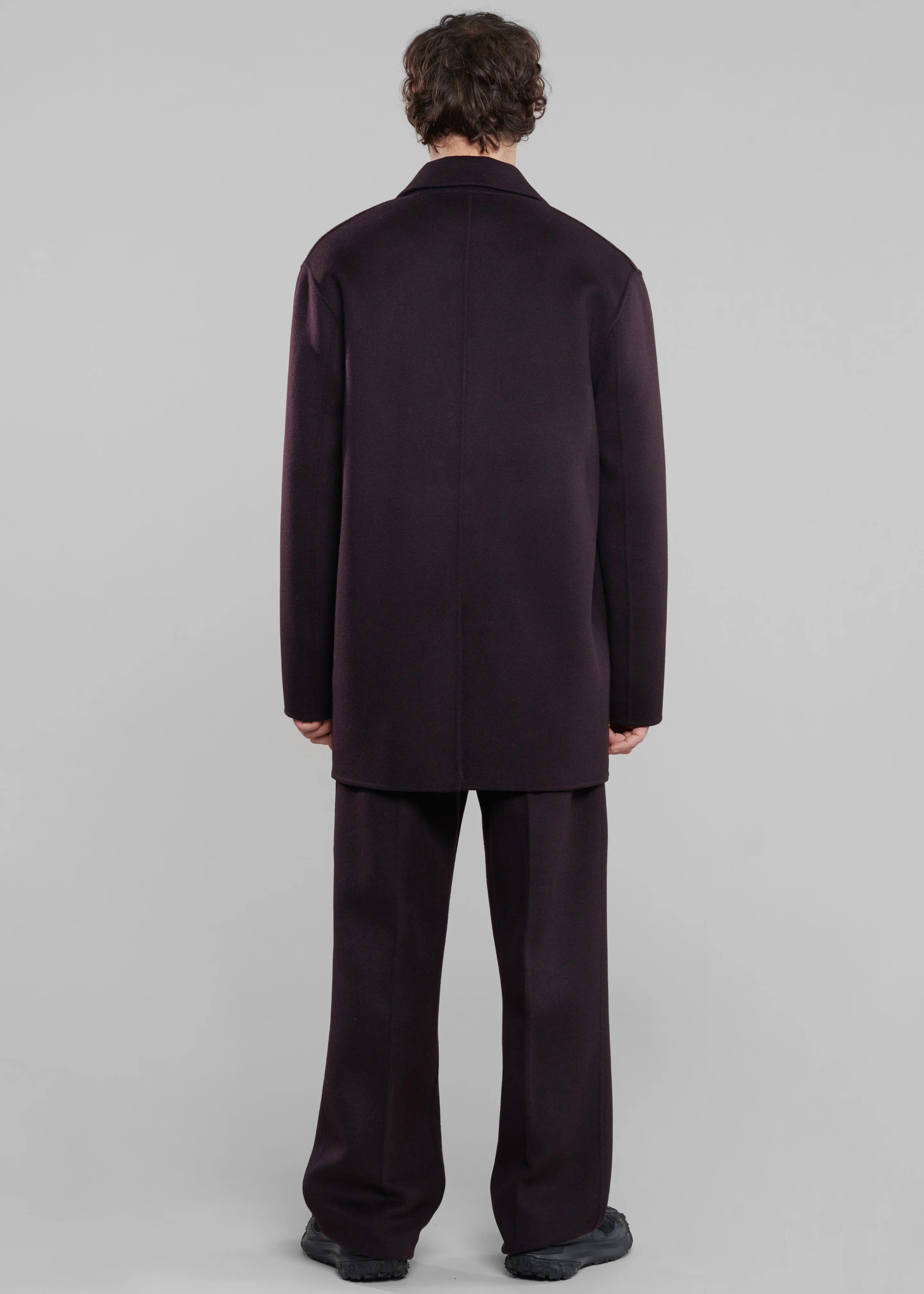 Harry Wool Blazer - Dark Plum - Image 9