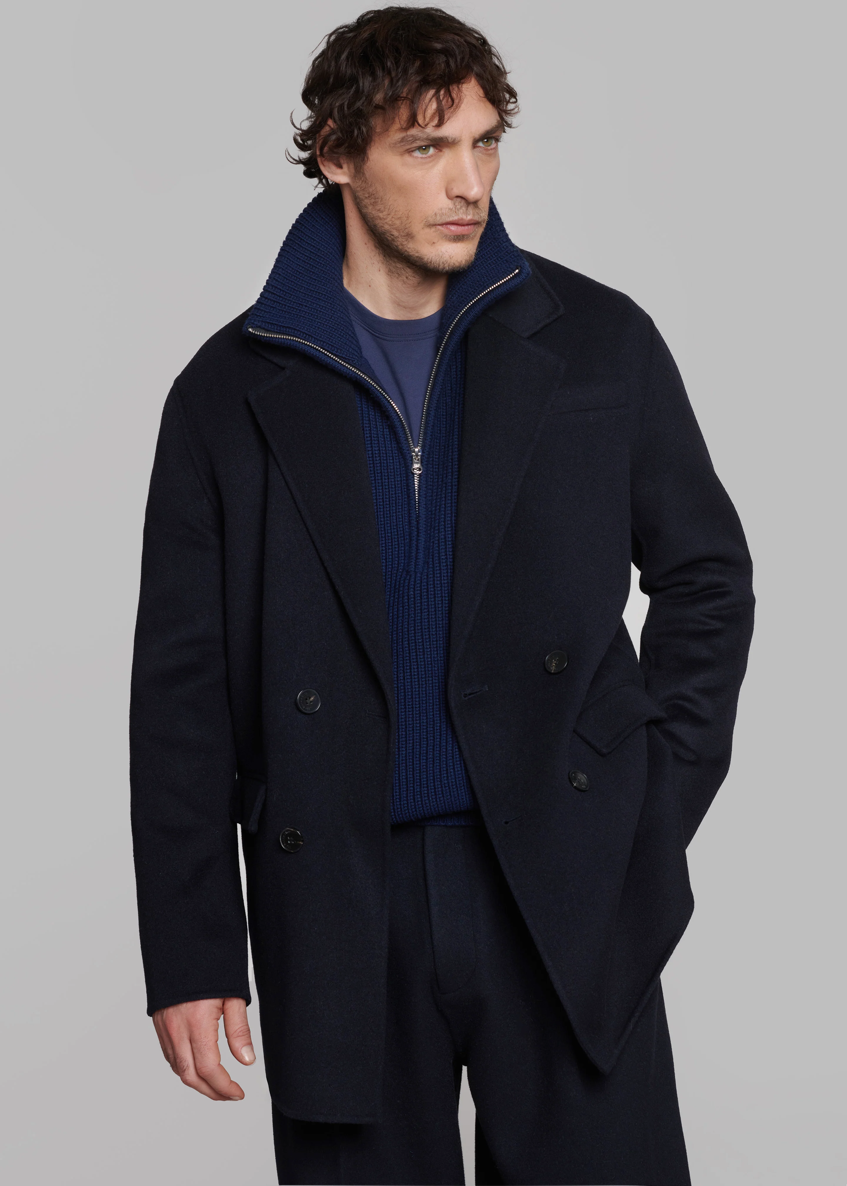 Harry Wool Blazer - Navy - Image 4