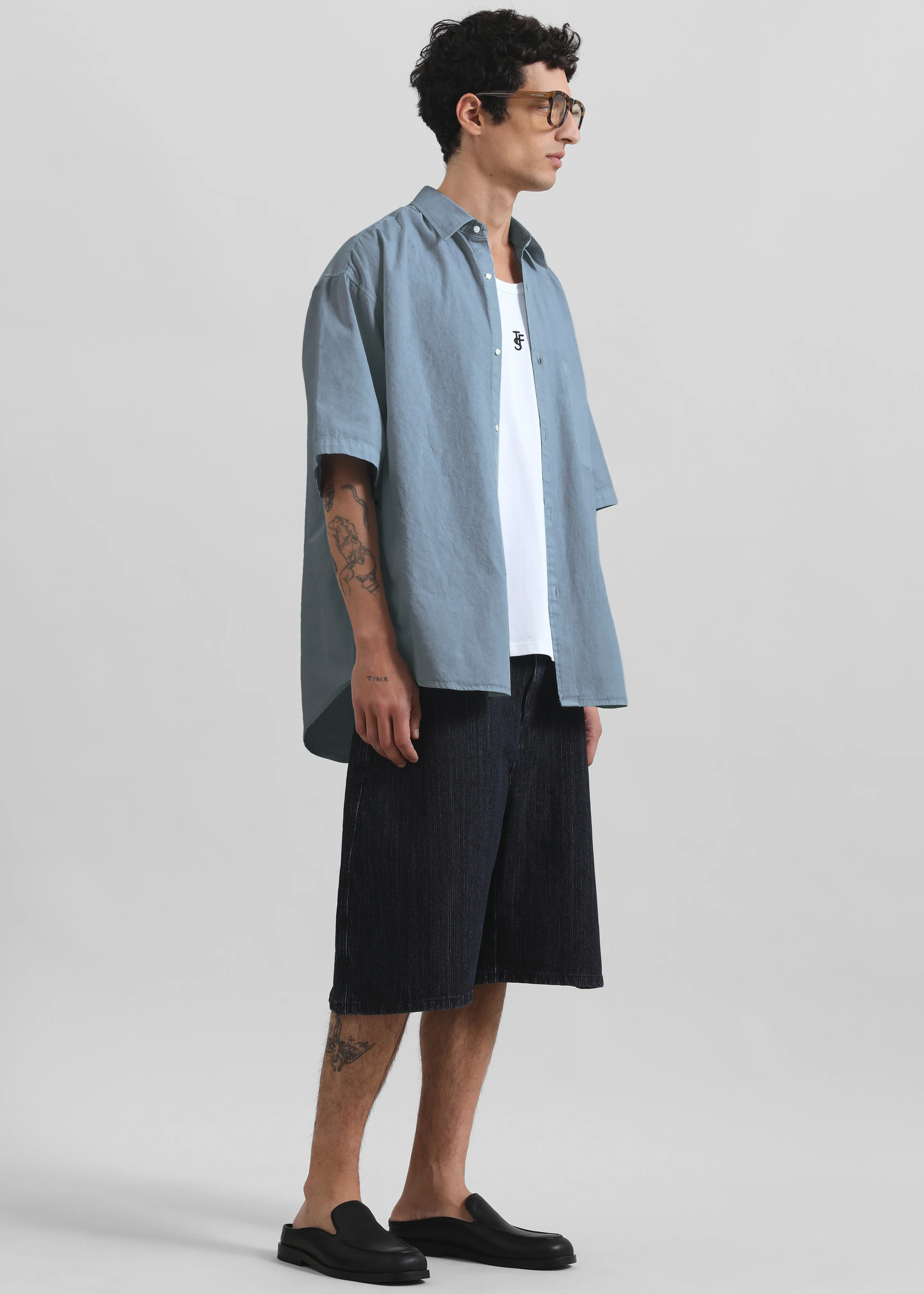 Havre Button Down Shirt - Blue - Image 5