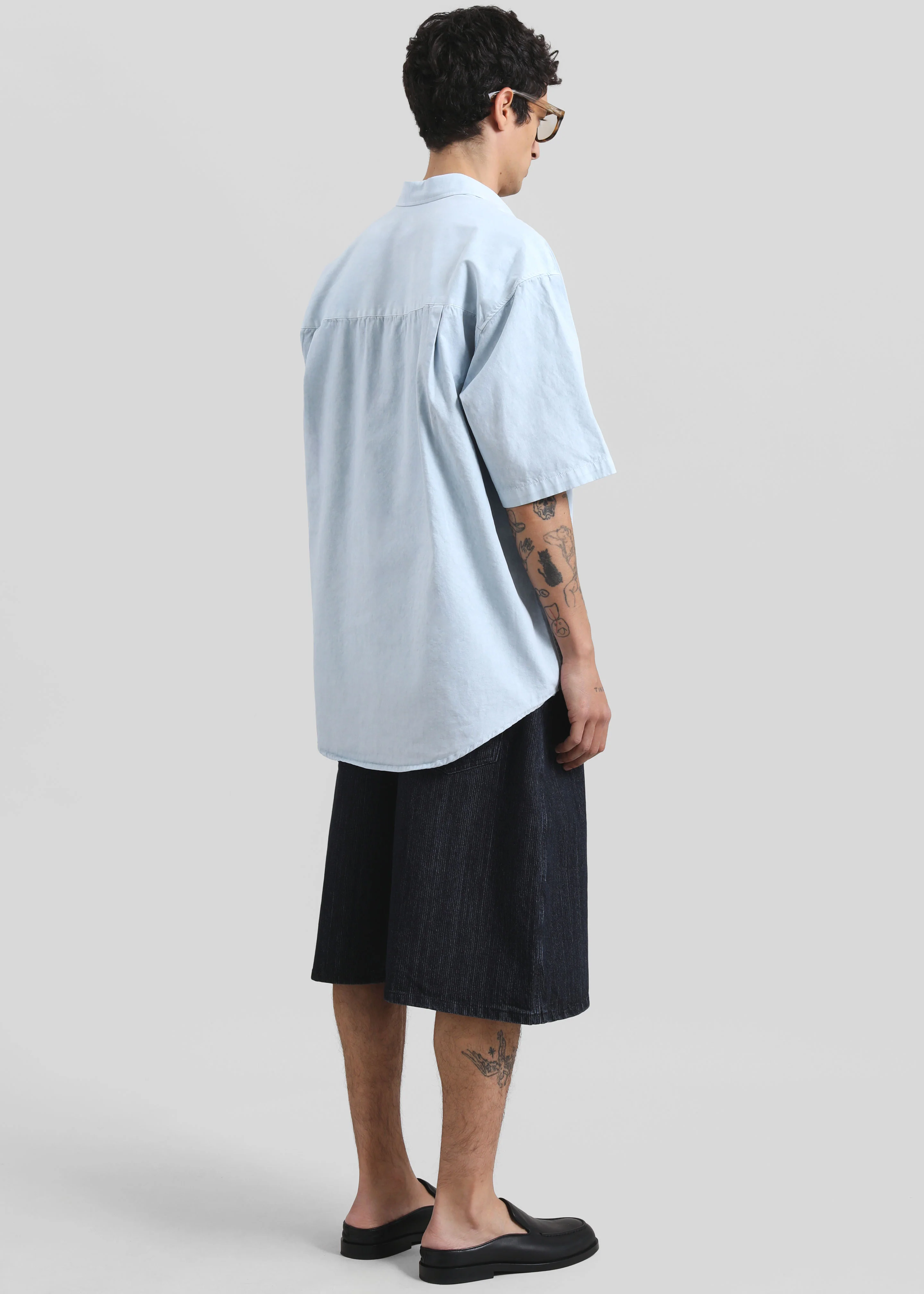 Havre Button Down Shirt - Pale Blue - Image 6
