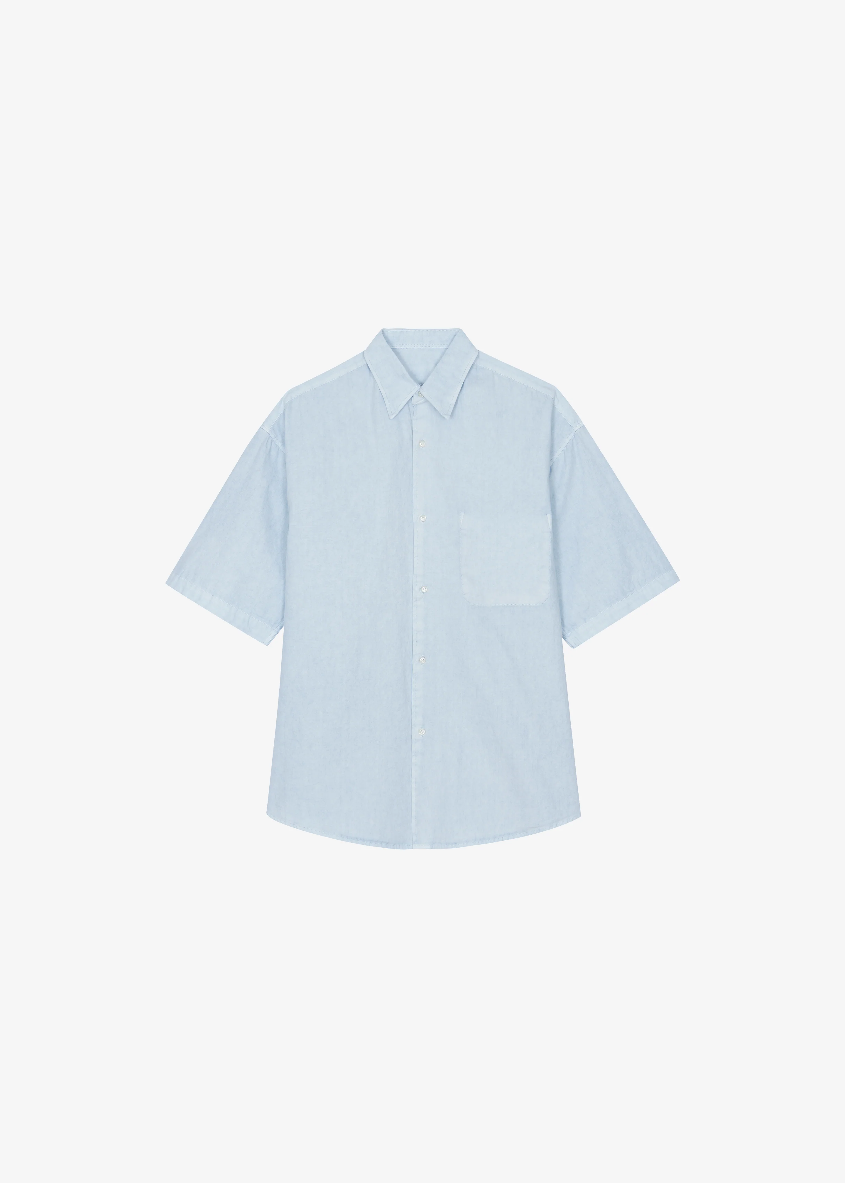 Havre Button Down Shirt - Pale Blue - Image 7