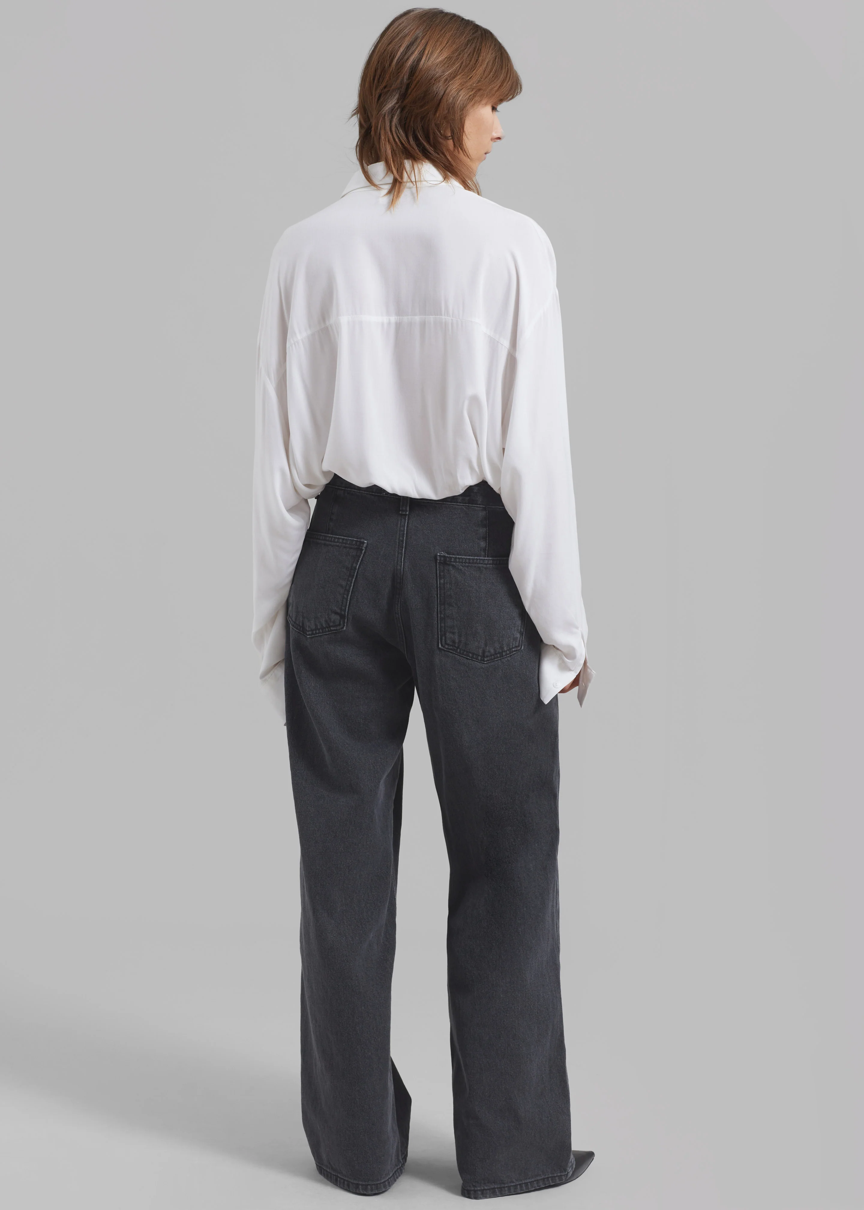 Hayla Denim Pants - Grey Wash - Image 8