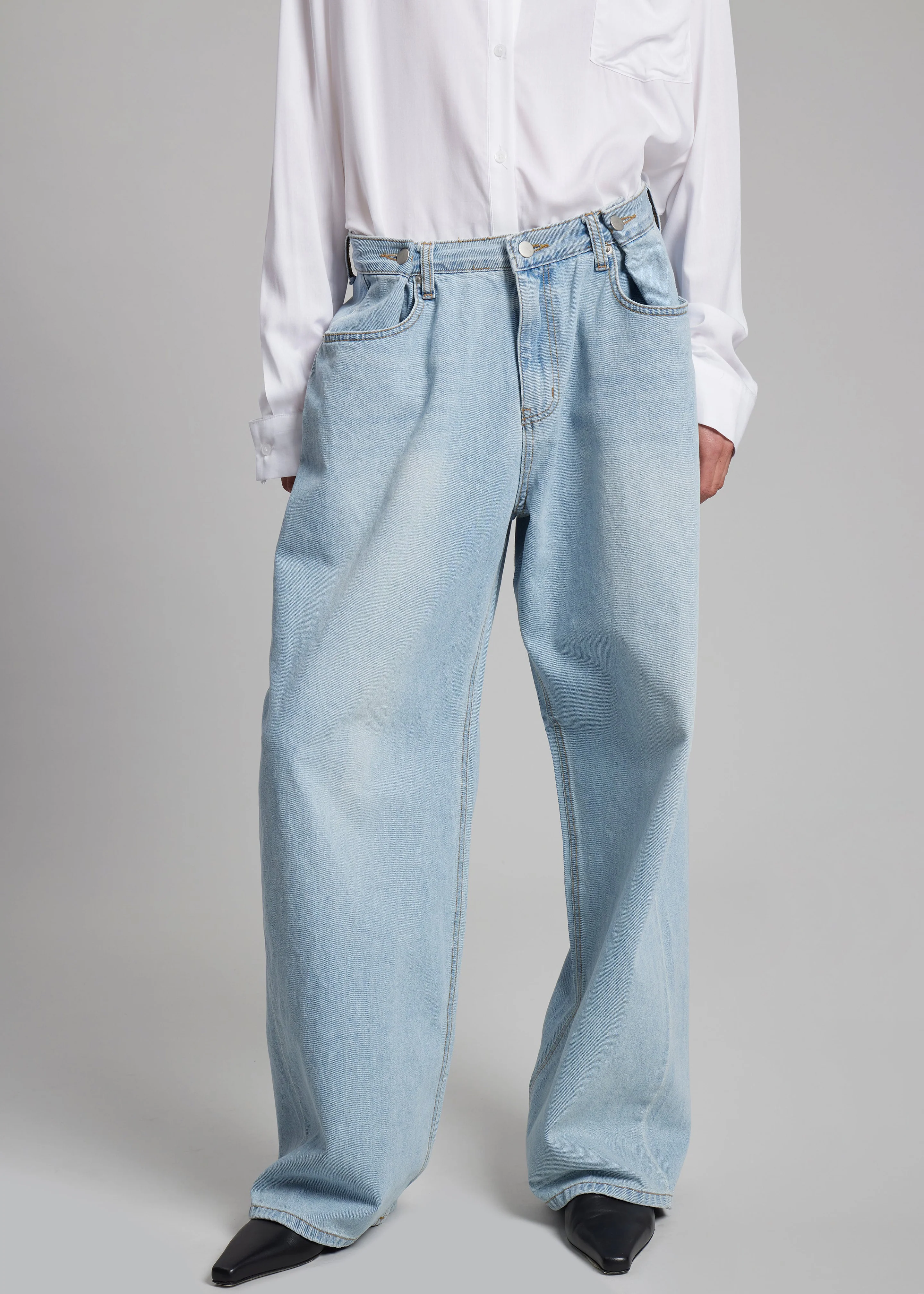Hayla Denim Pants - Light Wash - Image 3