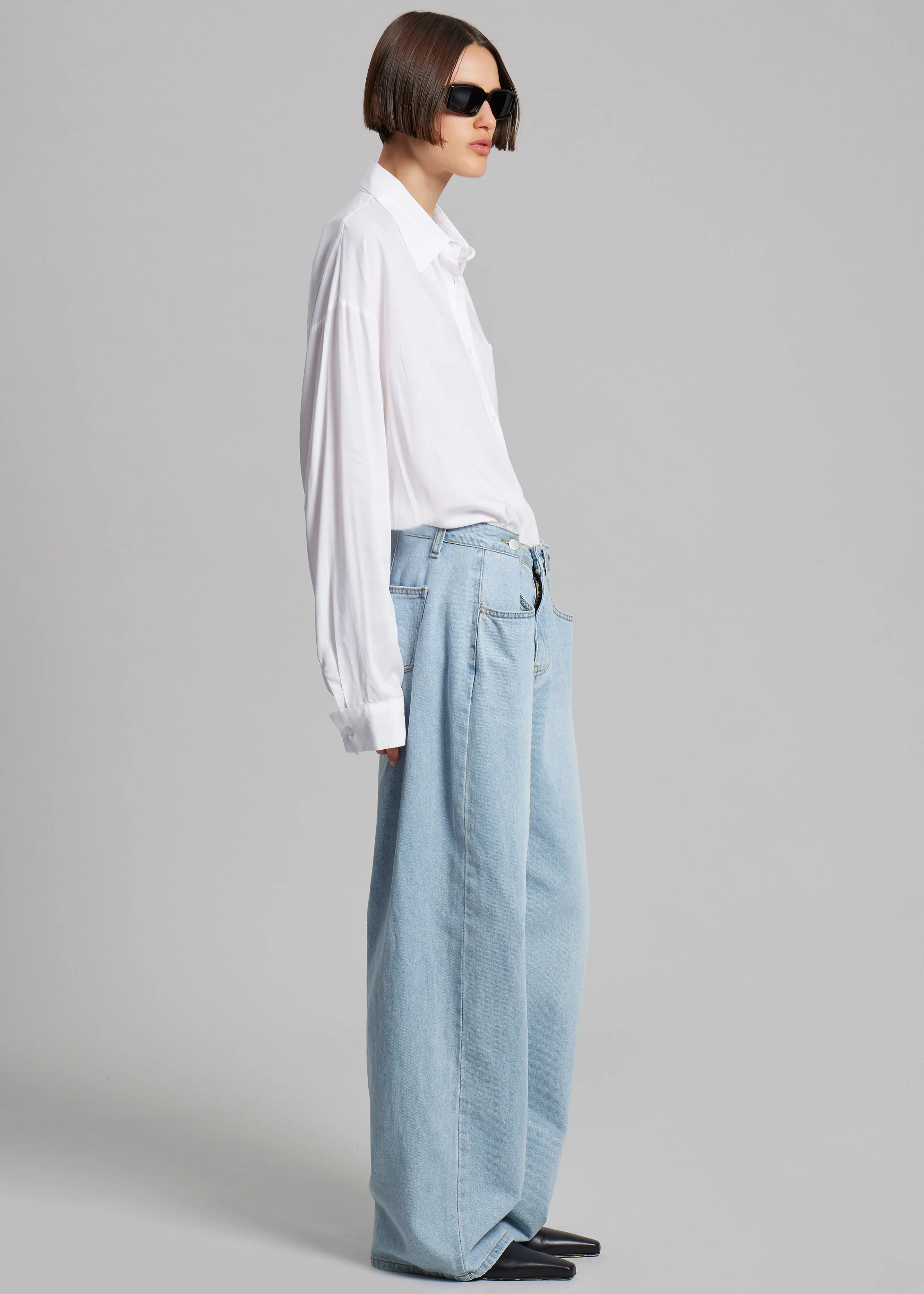 Hayla Denim Pants - Light Wash - Image 5