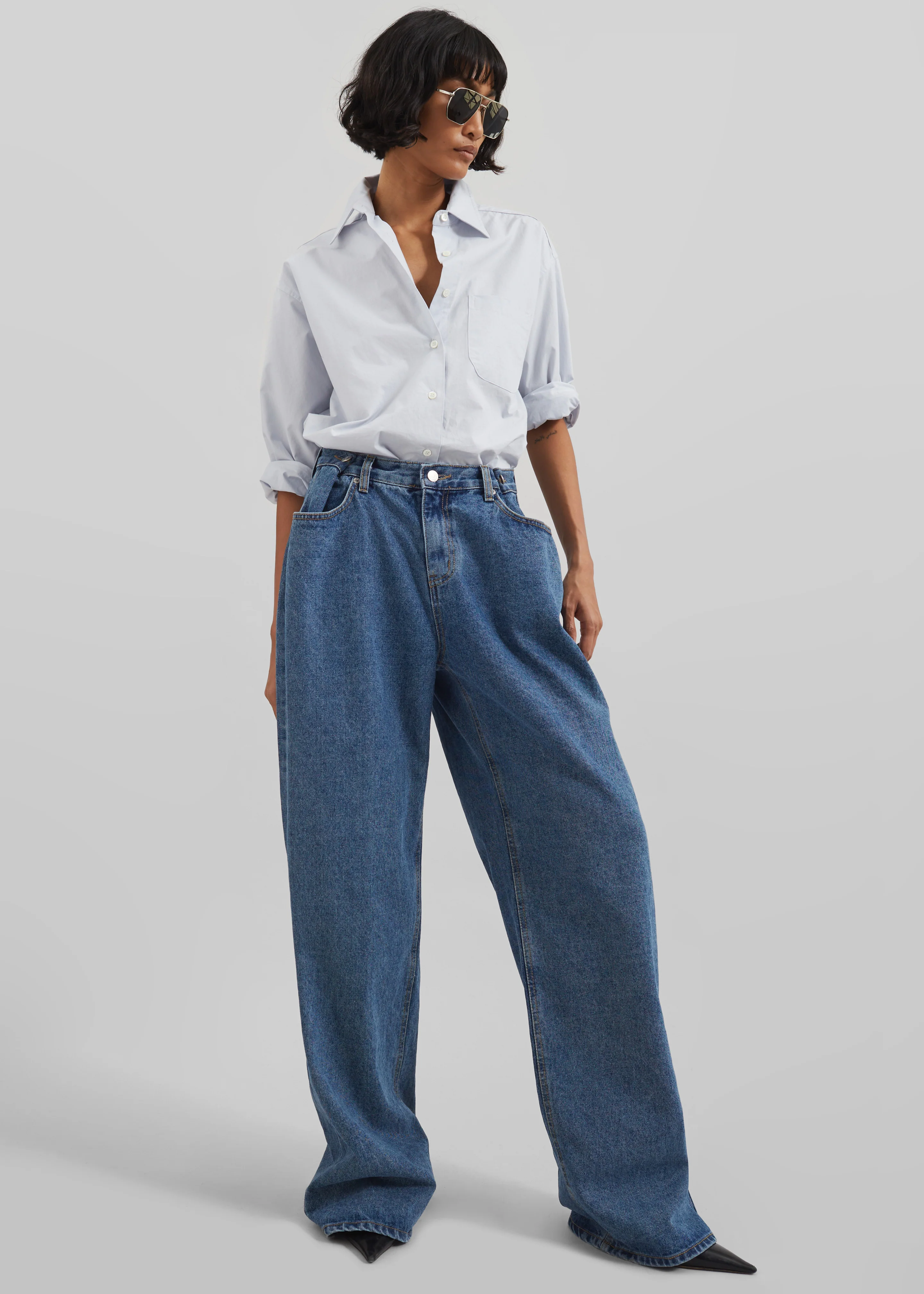 Hayla Denim Pants - Medium Wash - Image 10