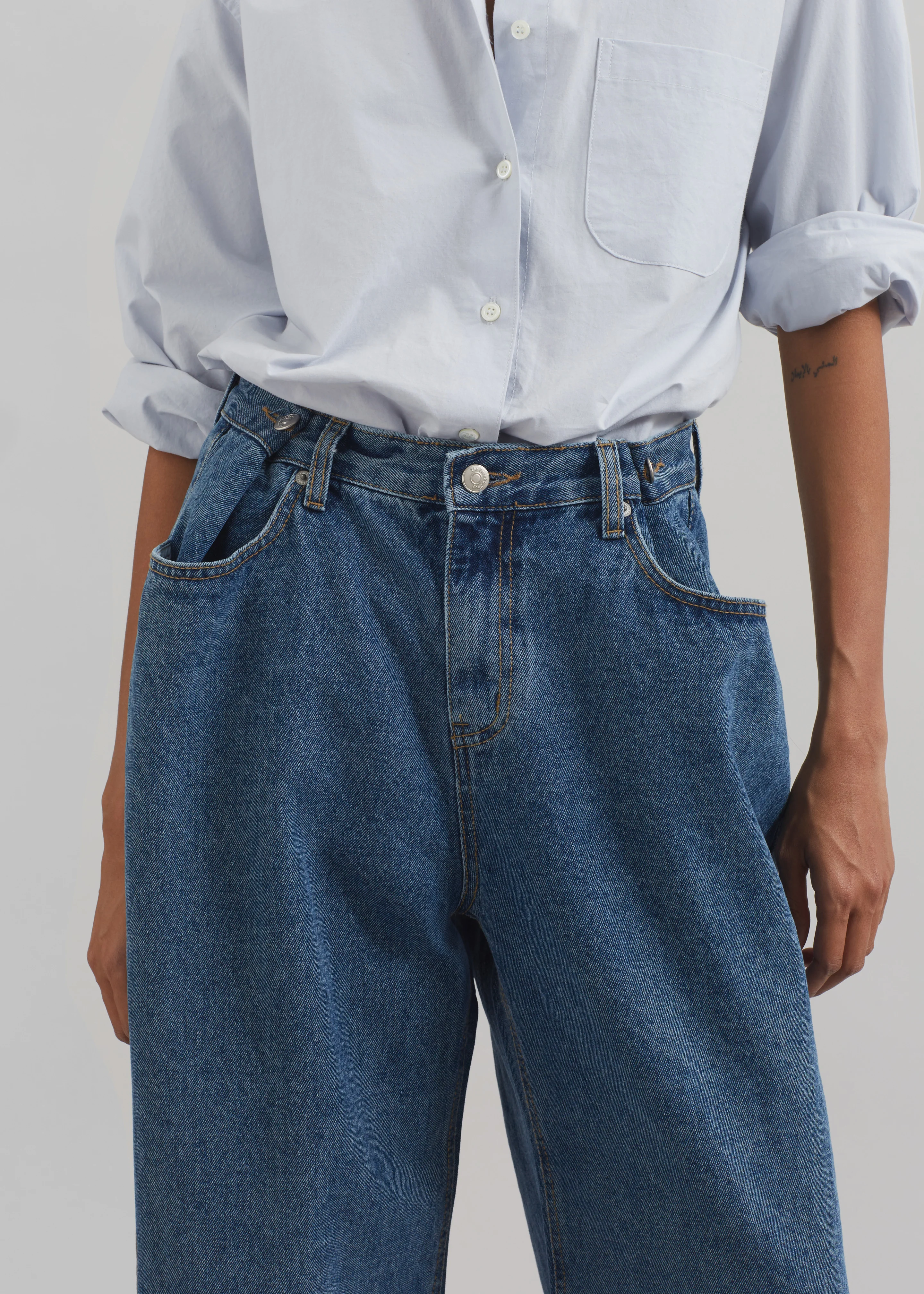 Hayla Denim Pants - Medium Wash - Image 3