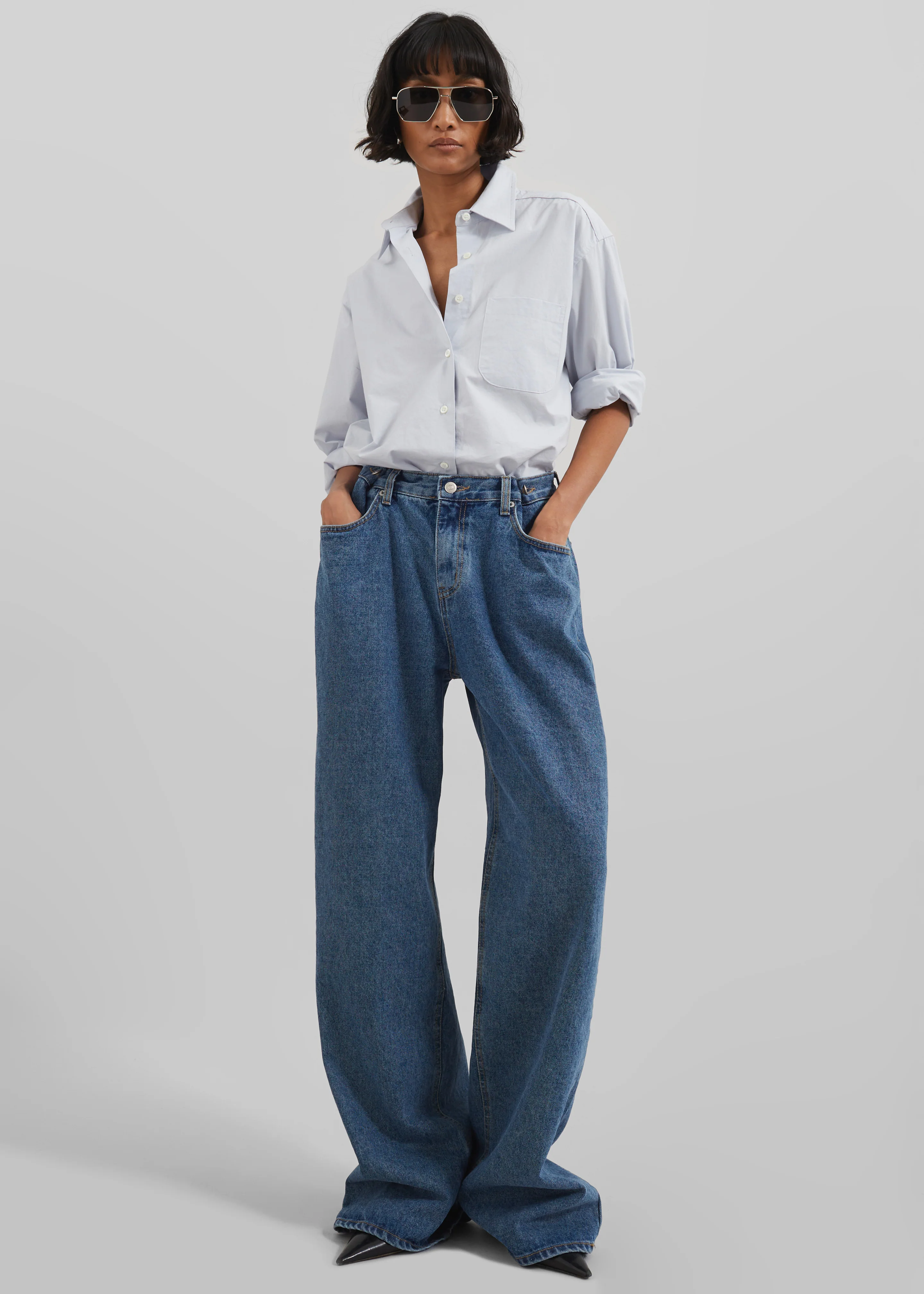 Hayla Denim Pants - Medium Wash - Image 4