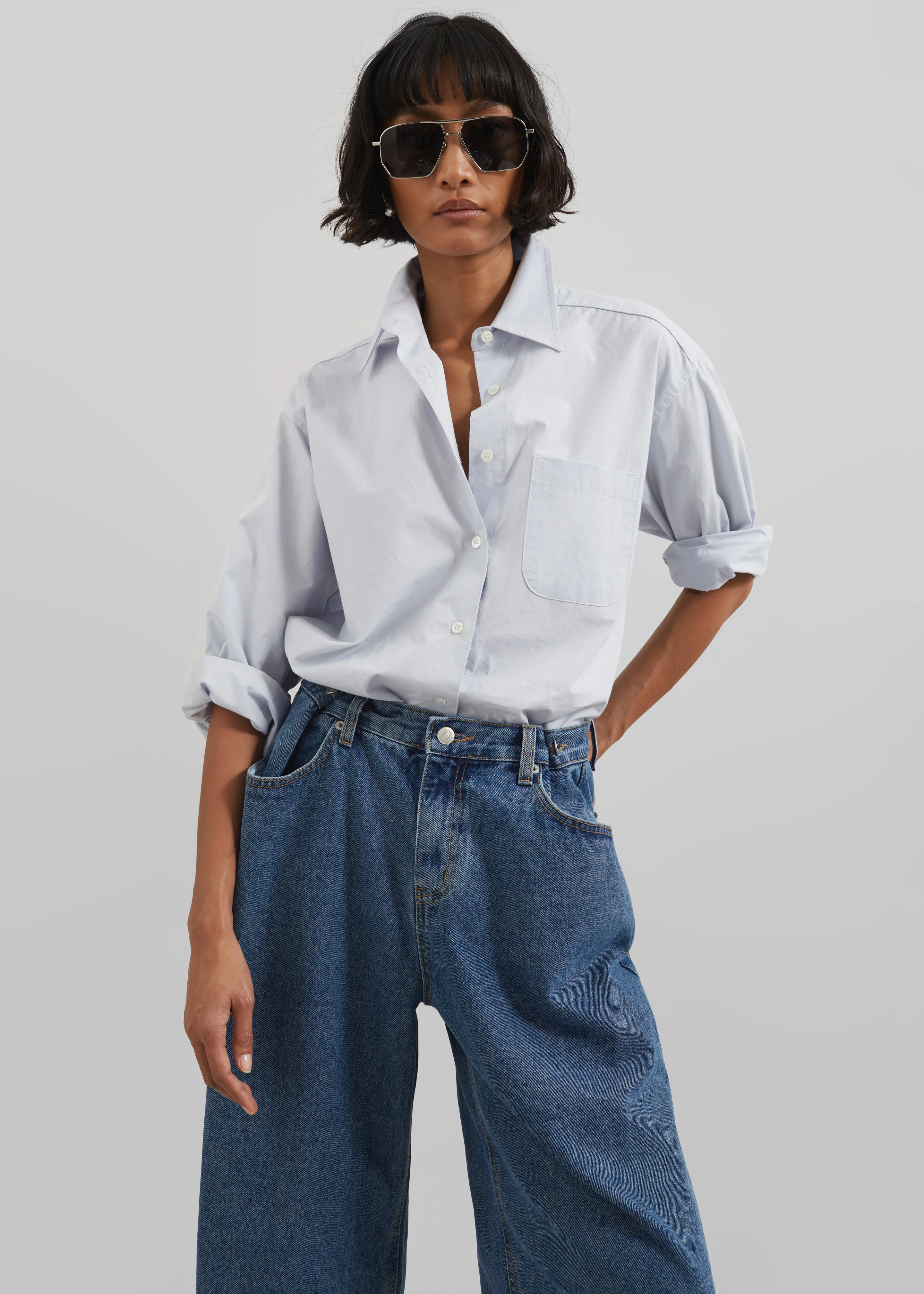 Hayla Denim Pants - Medium Wash - Image 9
