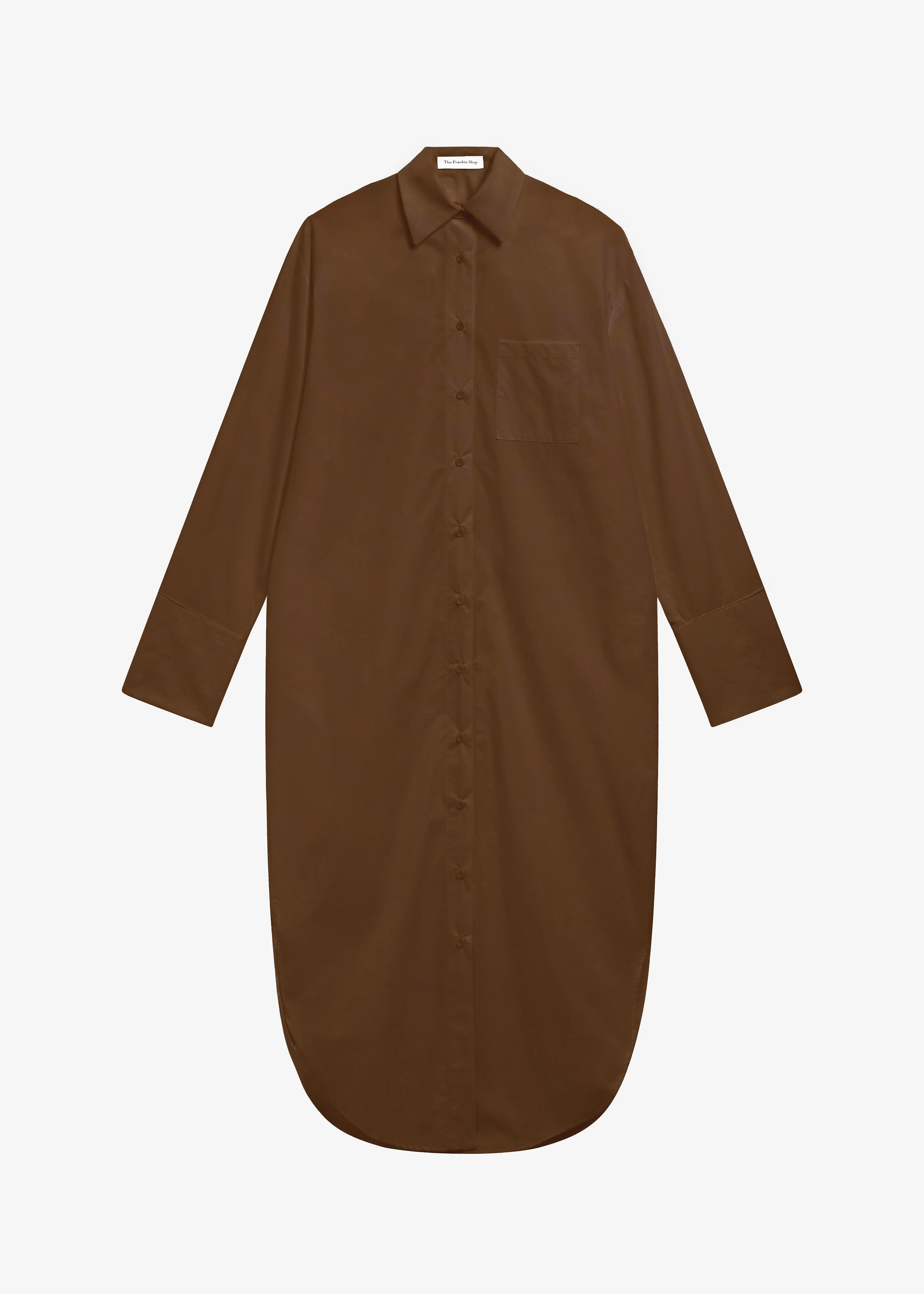 Helena Shirt Dress - Brown - Image 6