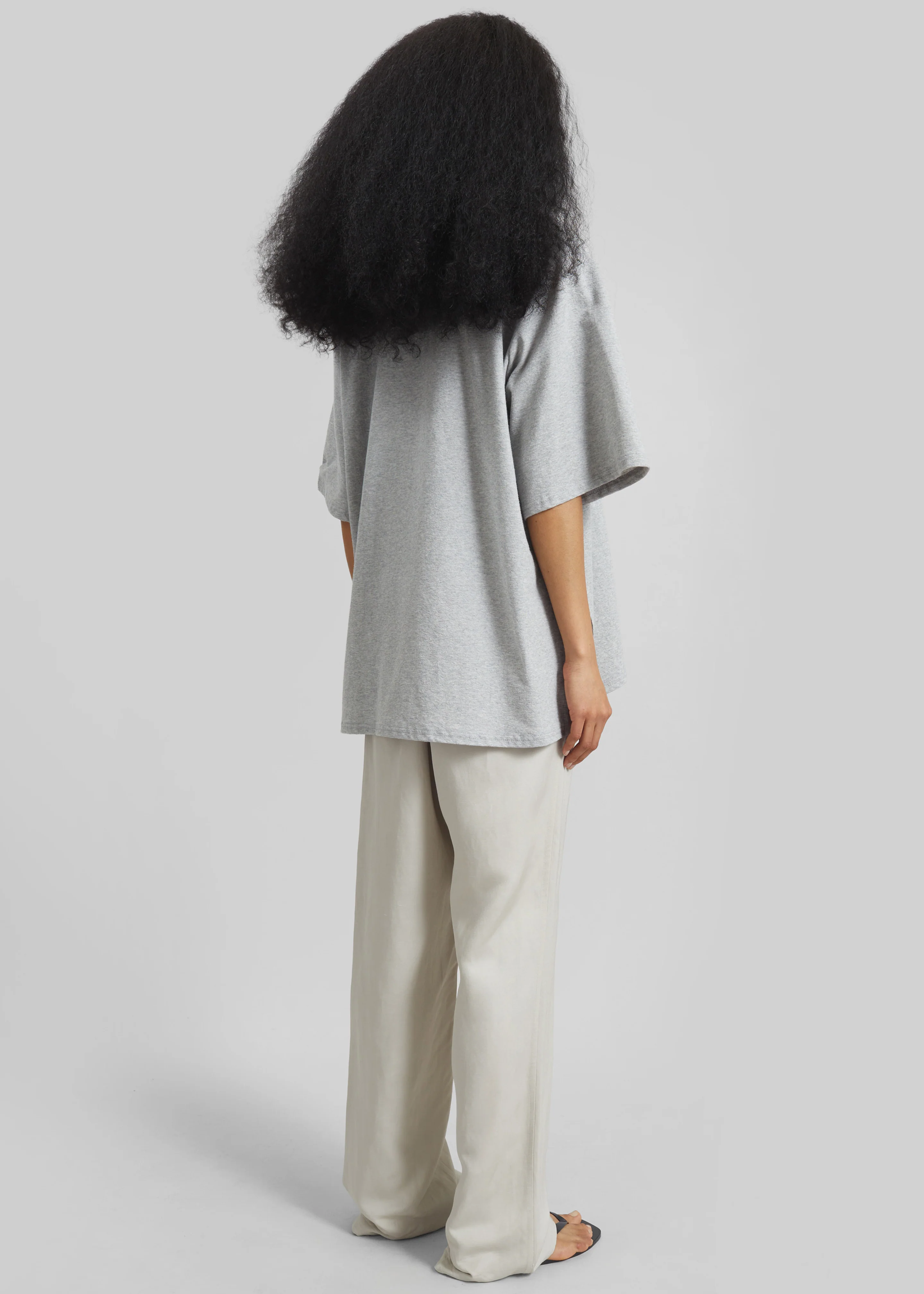Hugo Padded T-Shirt - Grey Melange - Image 6