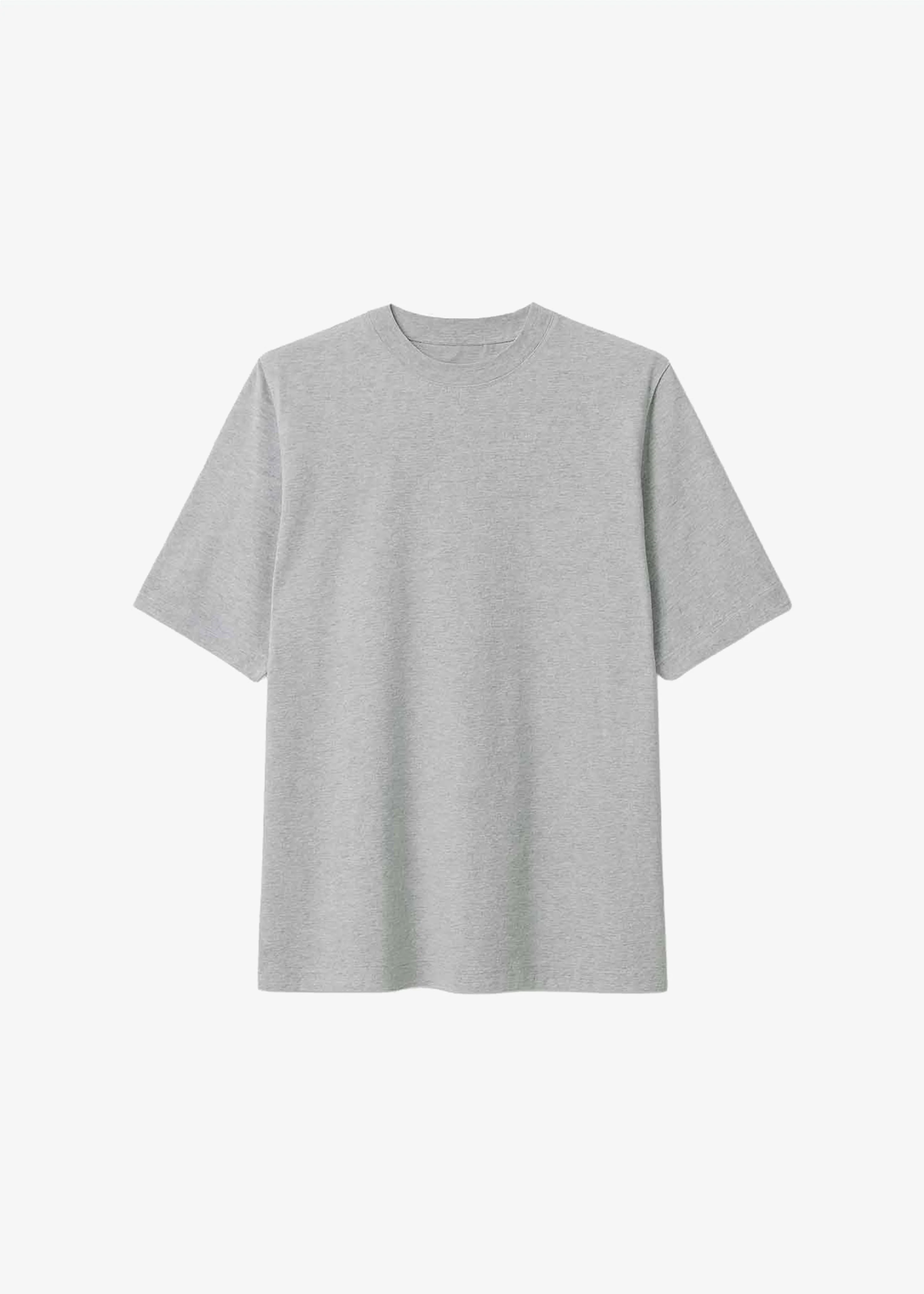 Hugo Padded T-Shirt - Grey Melange - Image 7