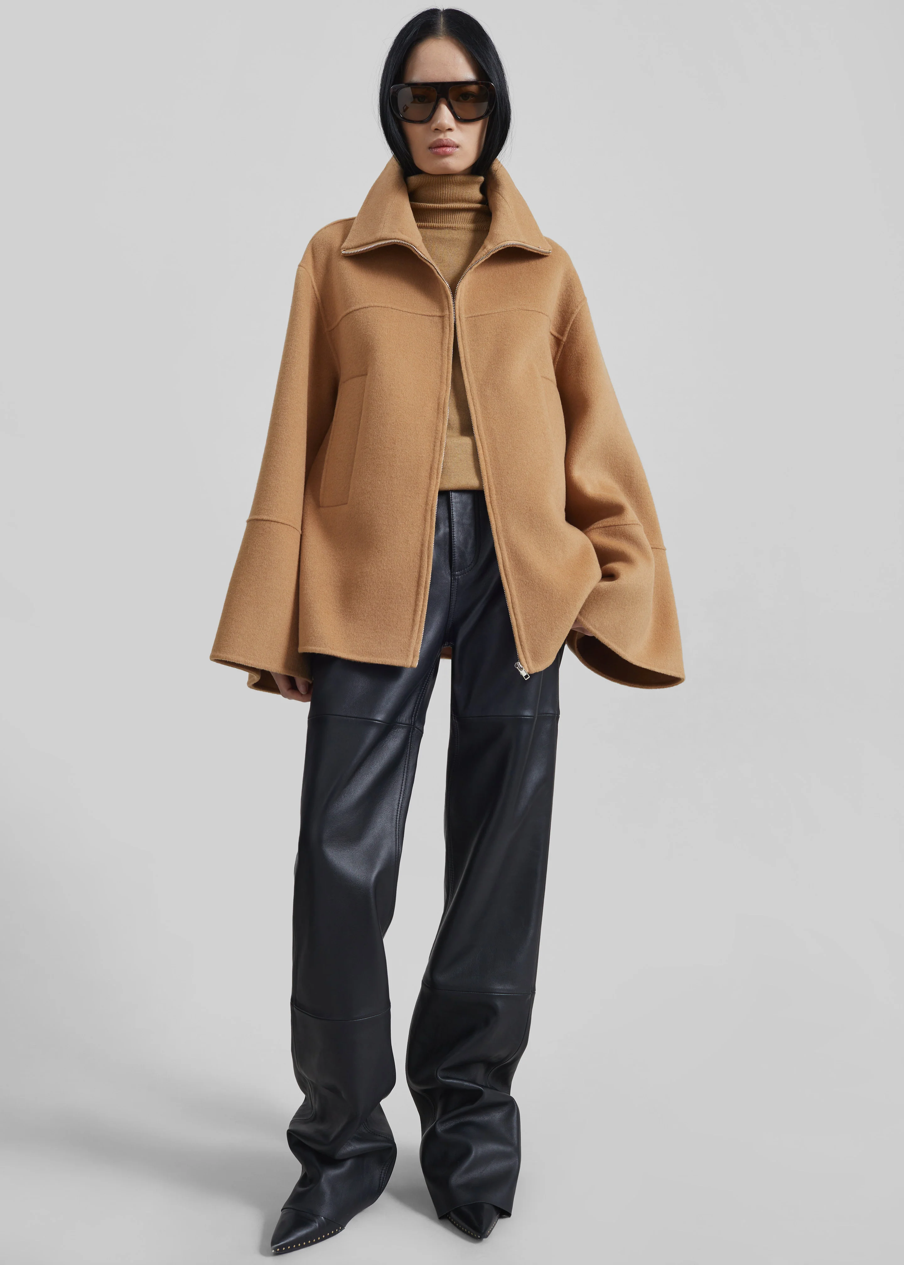 Imphal Belted Wool Jacket - Camel - Image 2